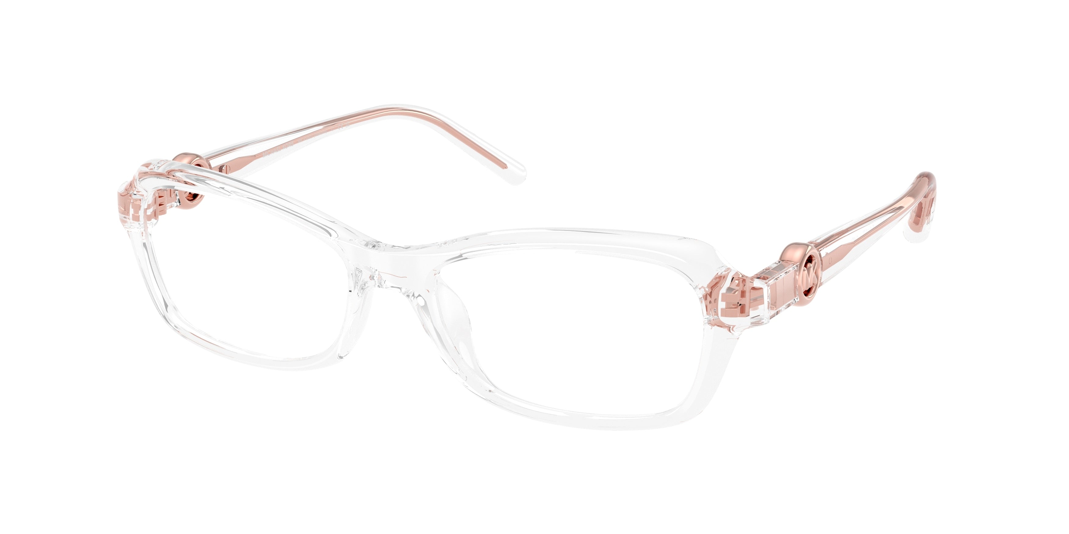 Michael Kors HAKONE MK4182U Round Eyeglasses  3015-Clear 54-140-17 - Color Map Transparent