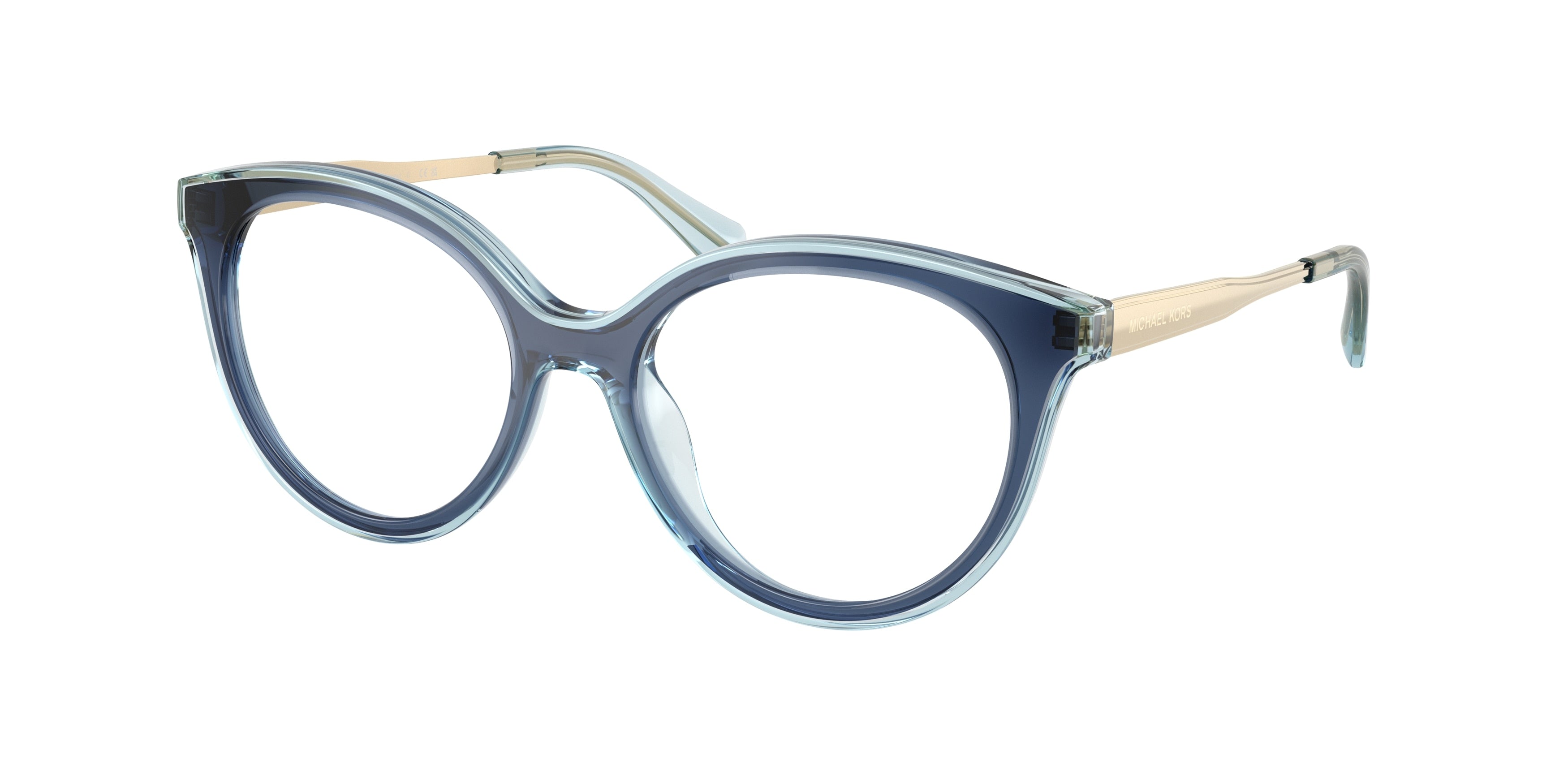 Michael Kors SITGES MK4184U Round Eyeglasses  4031-Navy 51-140-17 - Color Map Blue