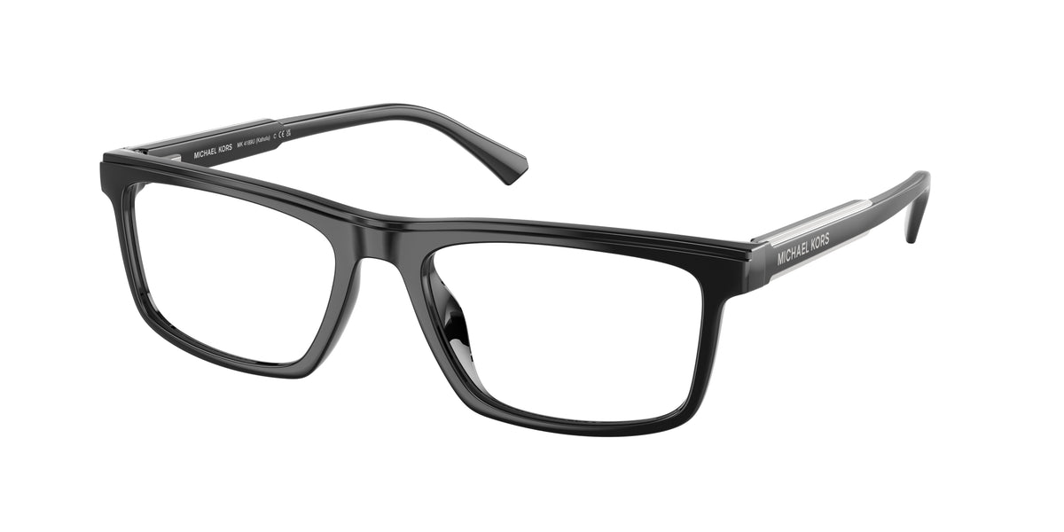 Michael Kors KAHULU MK4189U Rectangle Eyeglasses  3005-Black 55-145-18 - Color Map Black