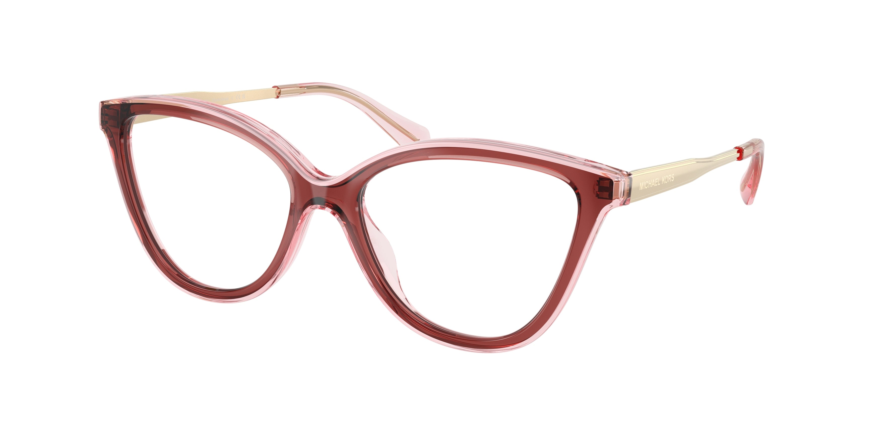 Michael Kors COSTA BRAVA MK4190U Cat Eye Eyeglasses  3913-Rosewood 53-140-16 - Color Map Brown