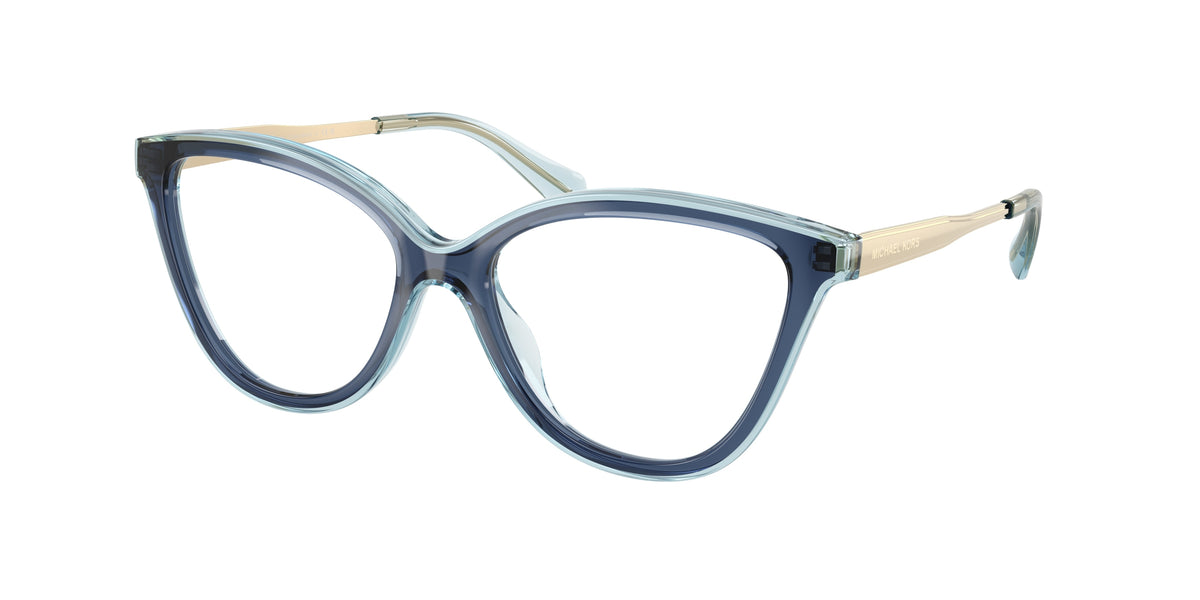 Michael Kors COSTA BRAVA MK4190U Cat Eye Eyeglasses  4031-Navy 53-140-16 - Color Map Blue