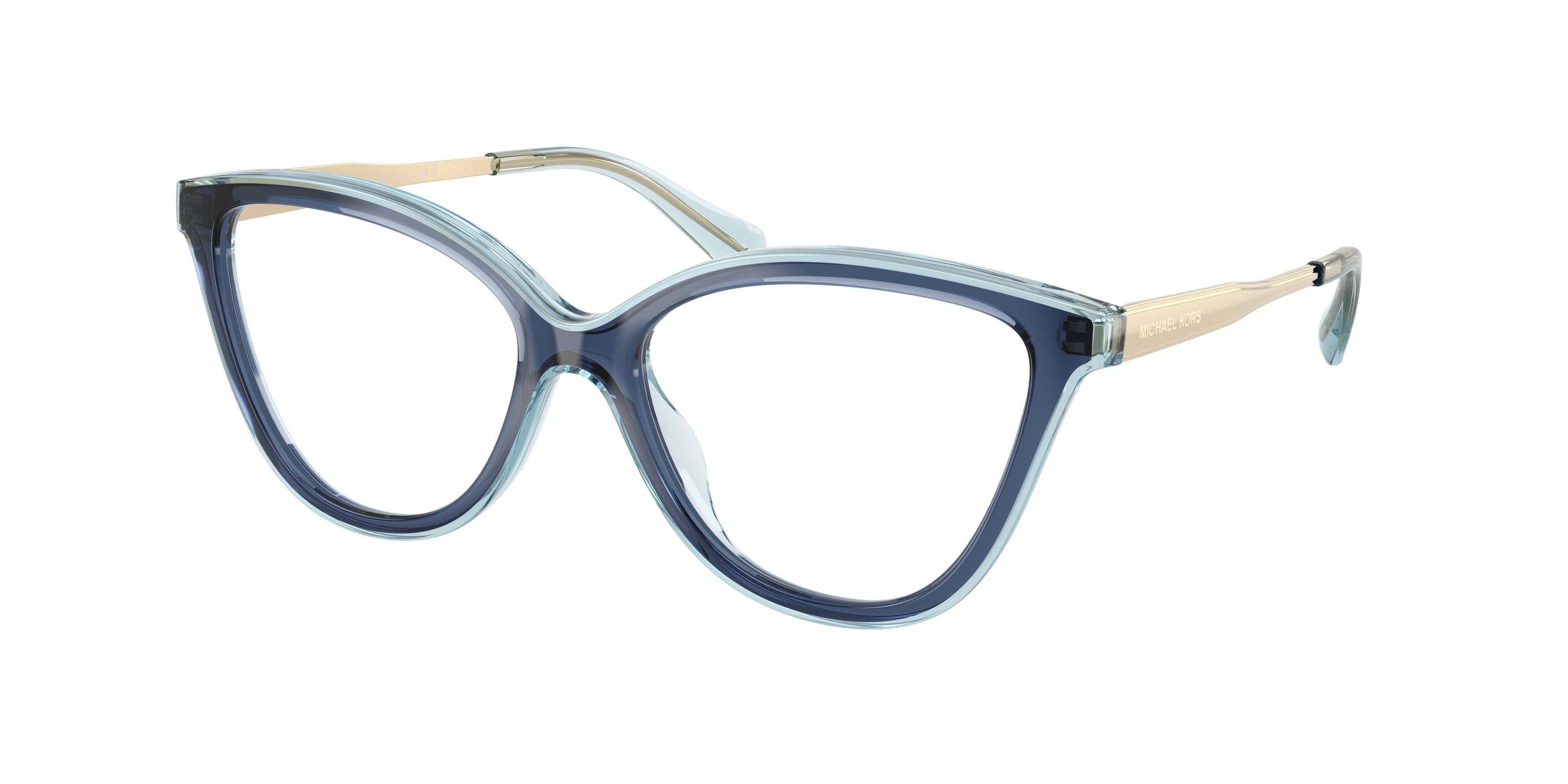 Michael Kors COSTA BRAVA MK4190U Cat Eye Eyeglasses  4031-Navy 53-140-16 - Color Map Blue