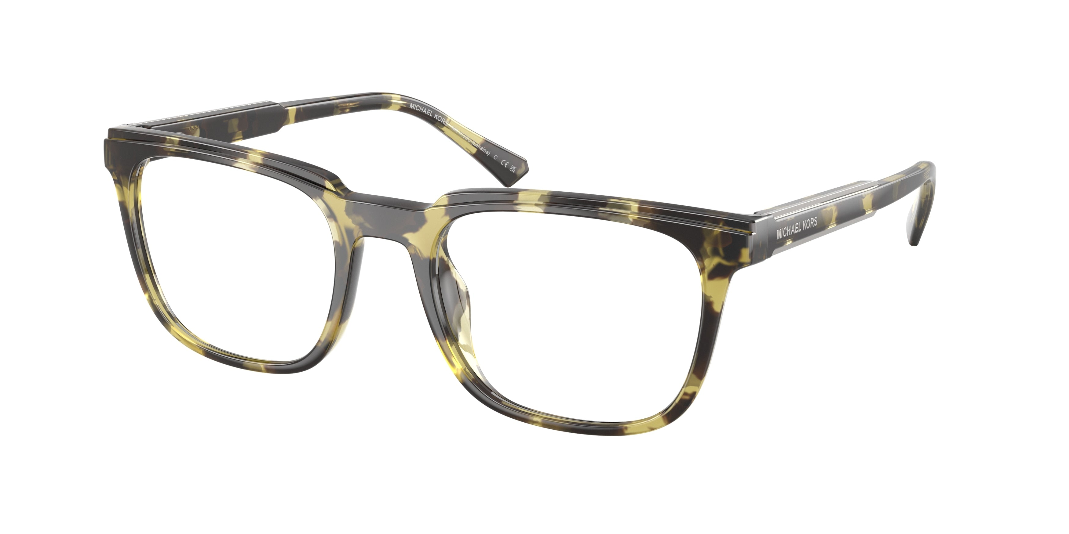 Michael Kors LAHAINA MK4192U Square Eyeglasses  4029-Olive Tortoise 53-145-20 - Color Map Green