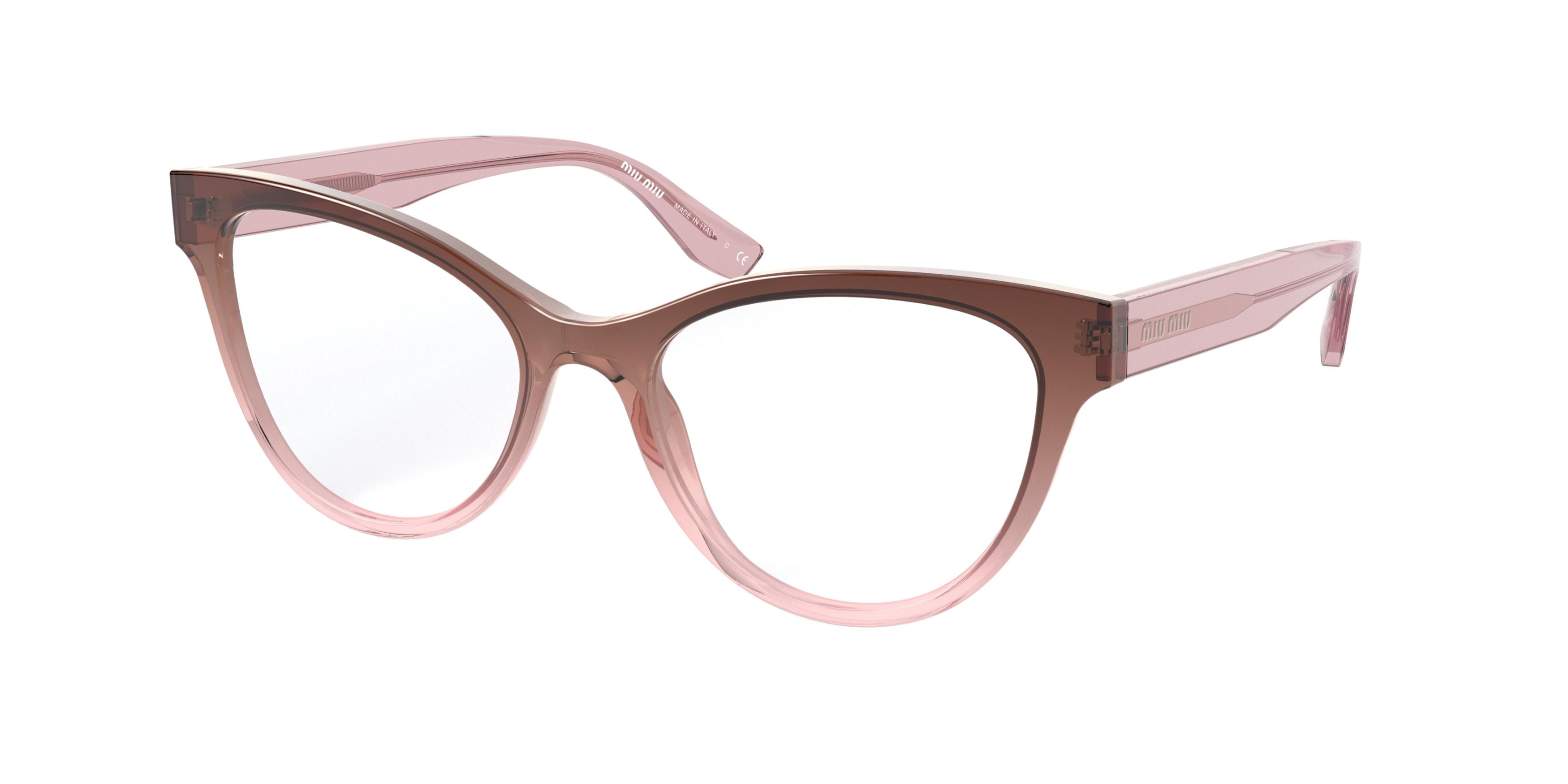 Miu Miu CORE COLLECTION MU01TV Square Eyeglasses  04I1O1-Brown Gradient 53-140-18 - Color Map Brown