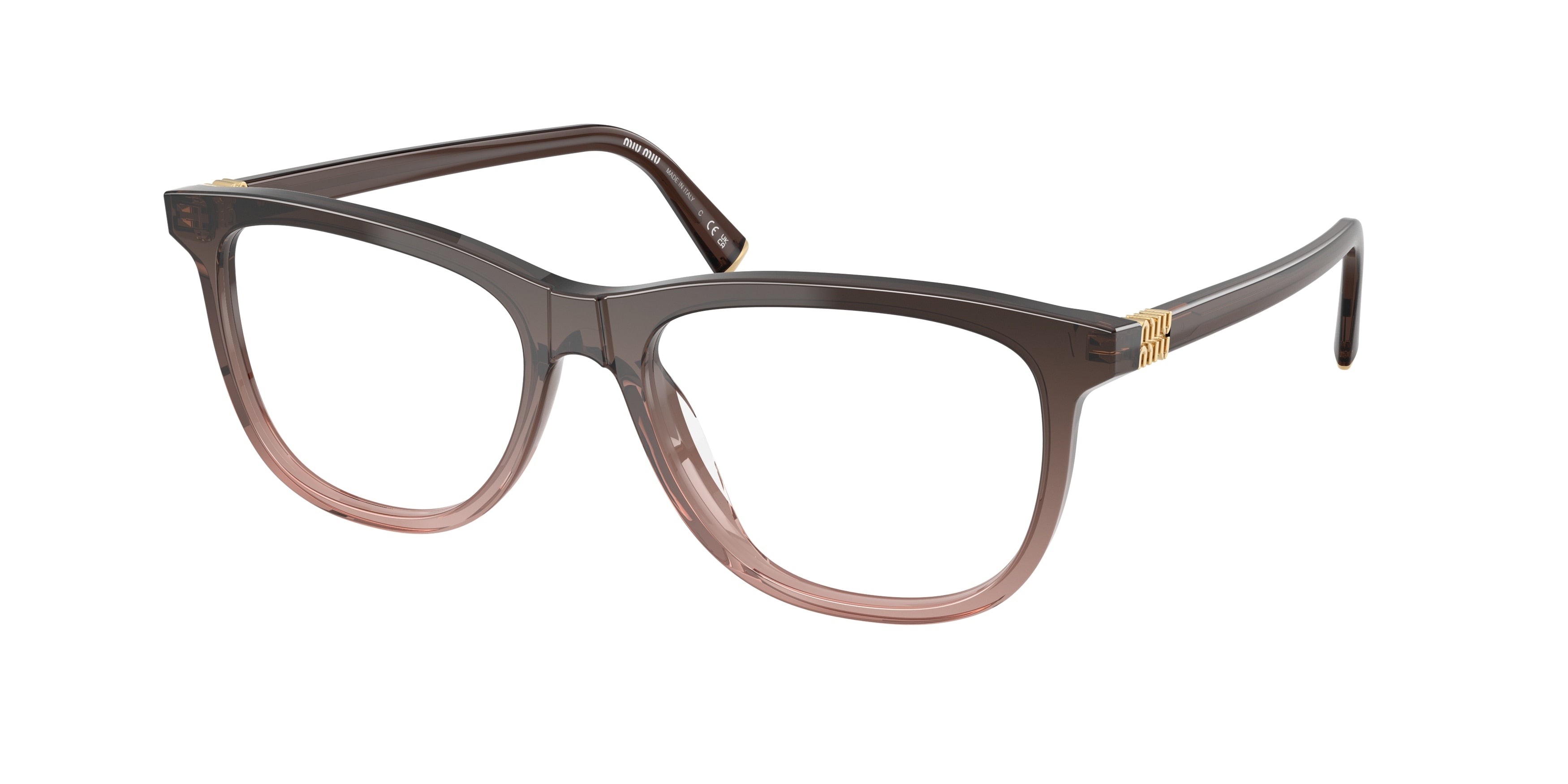 Miu Miu MU01WV Phantos Eyeglasses  25C1O1-Bordeaux Gradient 54-140-17 - Color Map Red