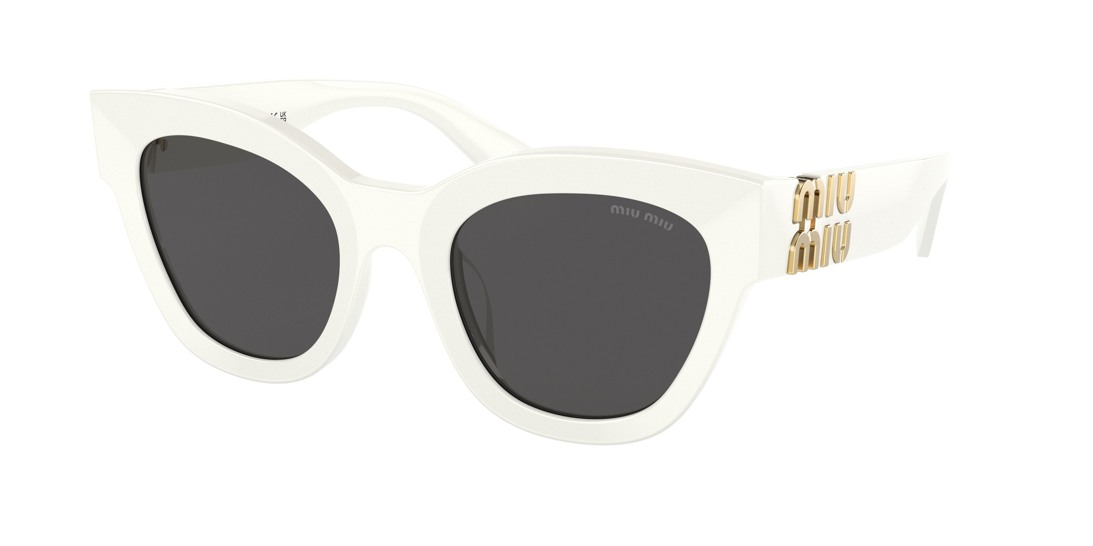 Miu Miu MU01YS Square Sunglasses  1425S0-White 51-135-22 - Color Map White