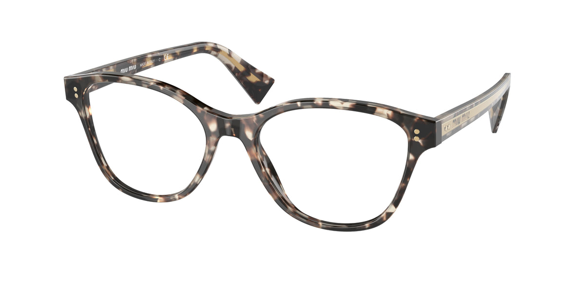 Miu Miu MU02UV Square Eyeglasses  UAO1O1-Havana 54-145-18 - Color Map Tortoise