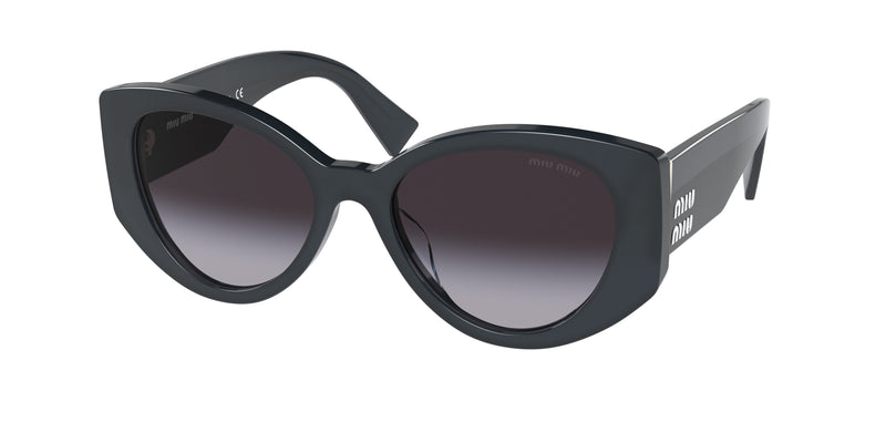Miu Miu MU03WS Irregular Sunglasses  06U5D1-Grey Opal 53-140-18 - Color Map Grey