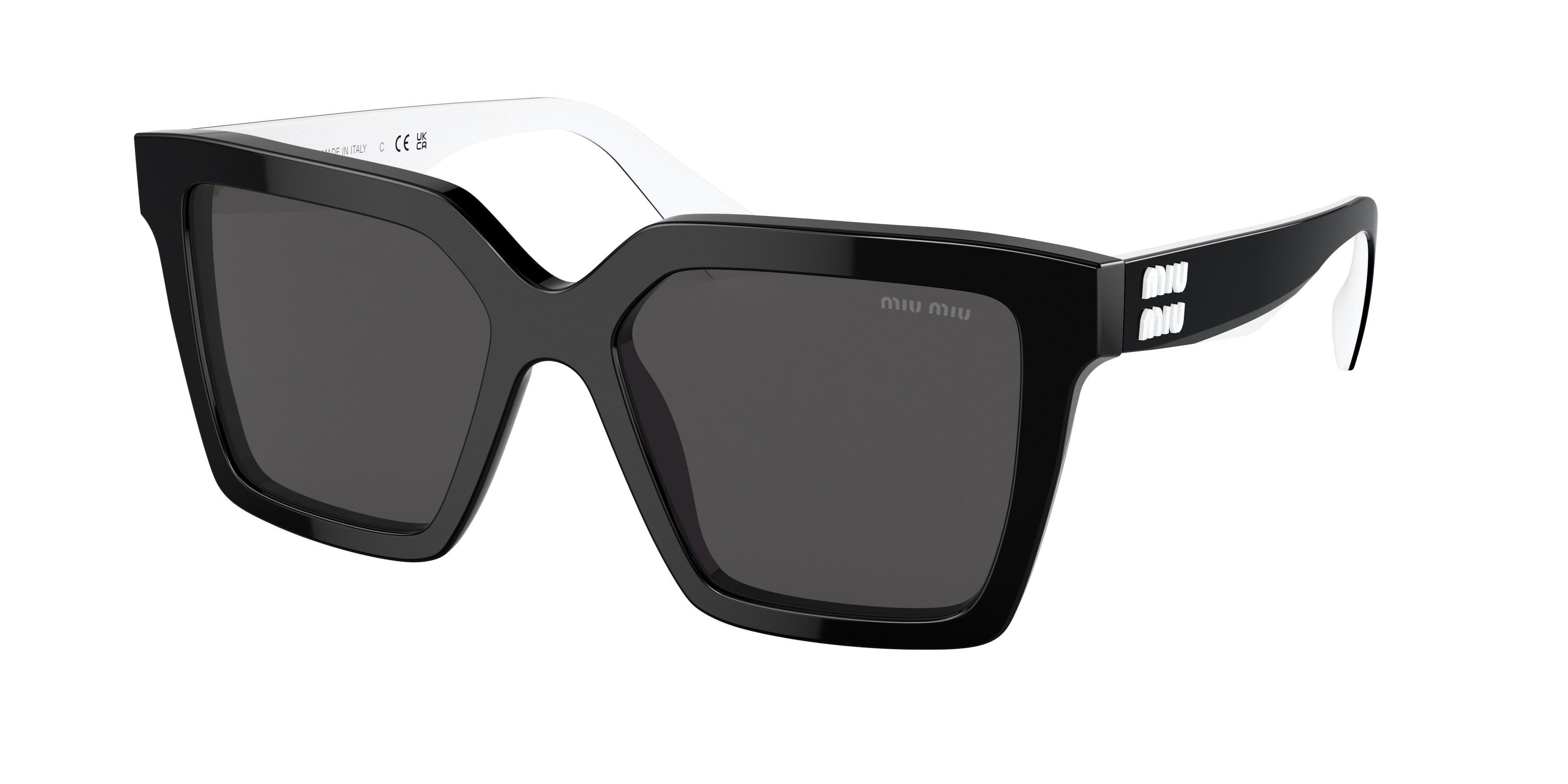 Miu Miu MU03YS Square Sunglasses  10G5S0-Black 54-145-17 - Color Map Black