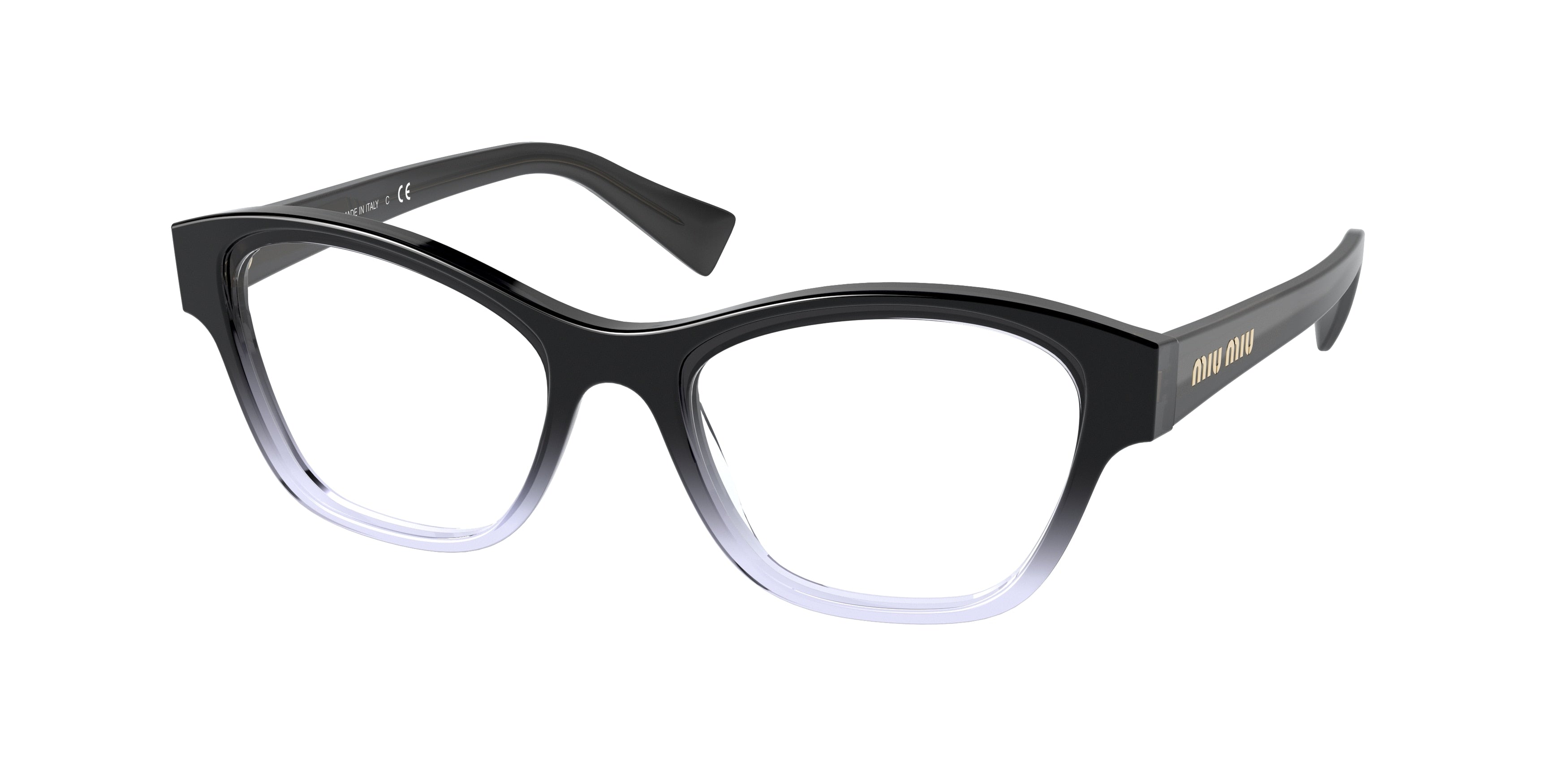 Miu Miu MU08TV Square Eyeglasses  05T1O1-Blue Gradient 52-140-19 - Color Map Blue