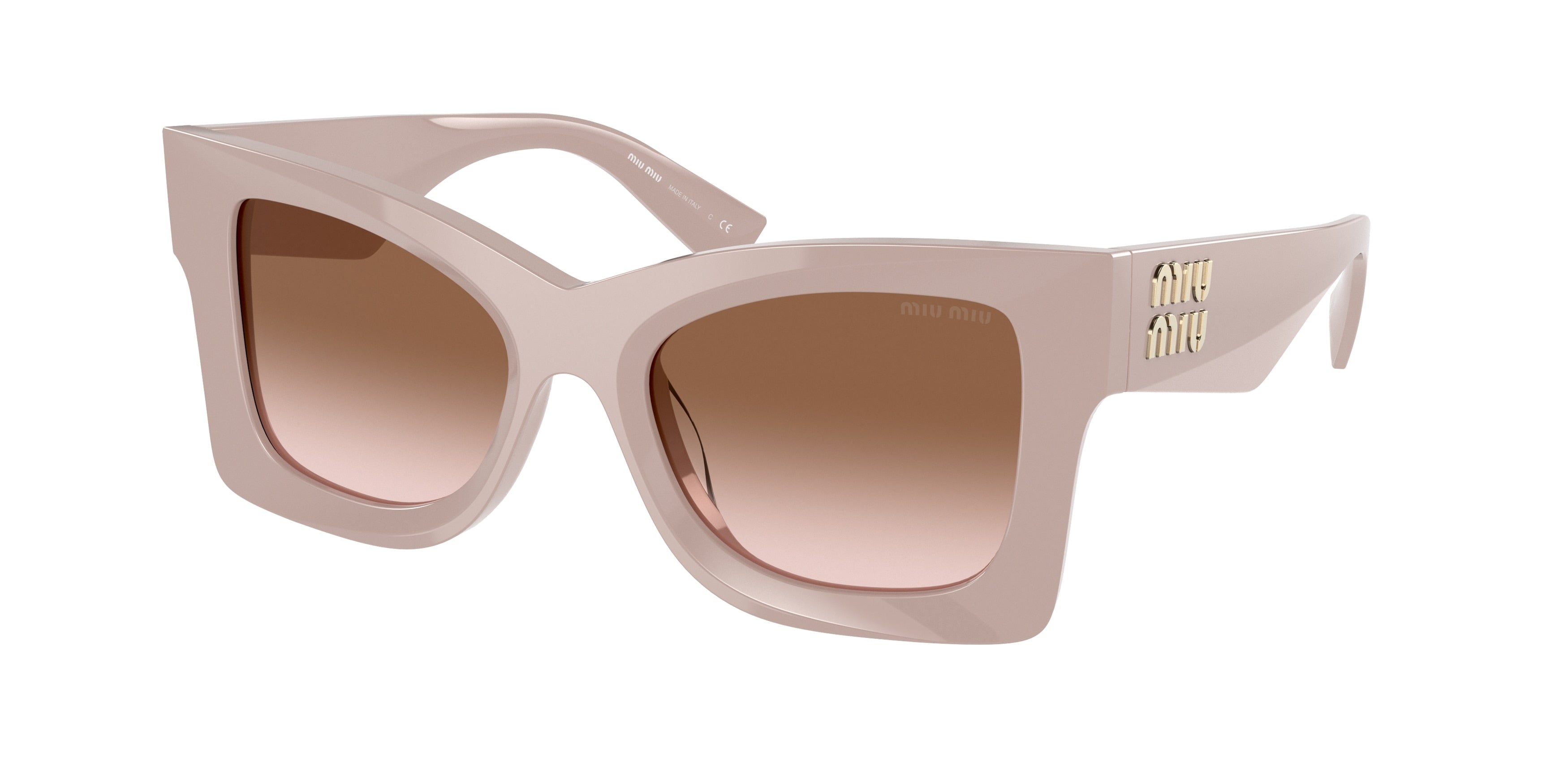 Miu Miu MU08WS Butterfly Sunglasses  17C0A6-Pink 51-140-19 - Color Map Pink