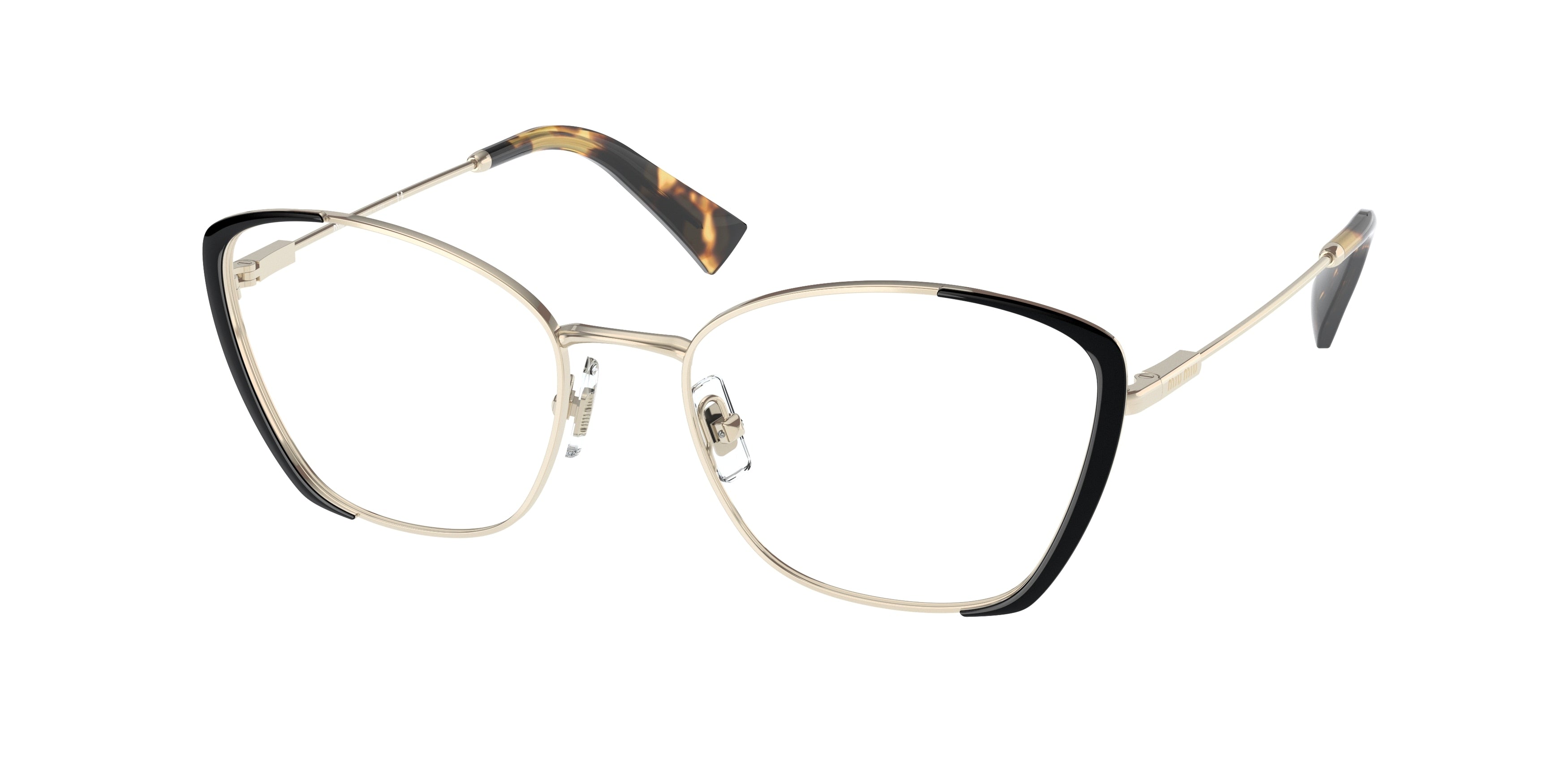 Miu Miu MU51UV Phantos Eyeglasses  AAV1O1-Black 54-140-18 - Color Map Black