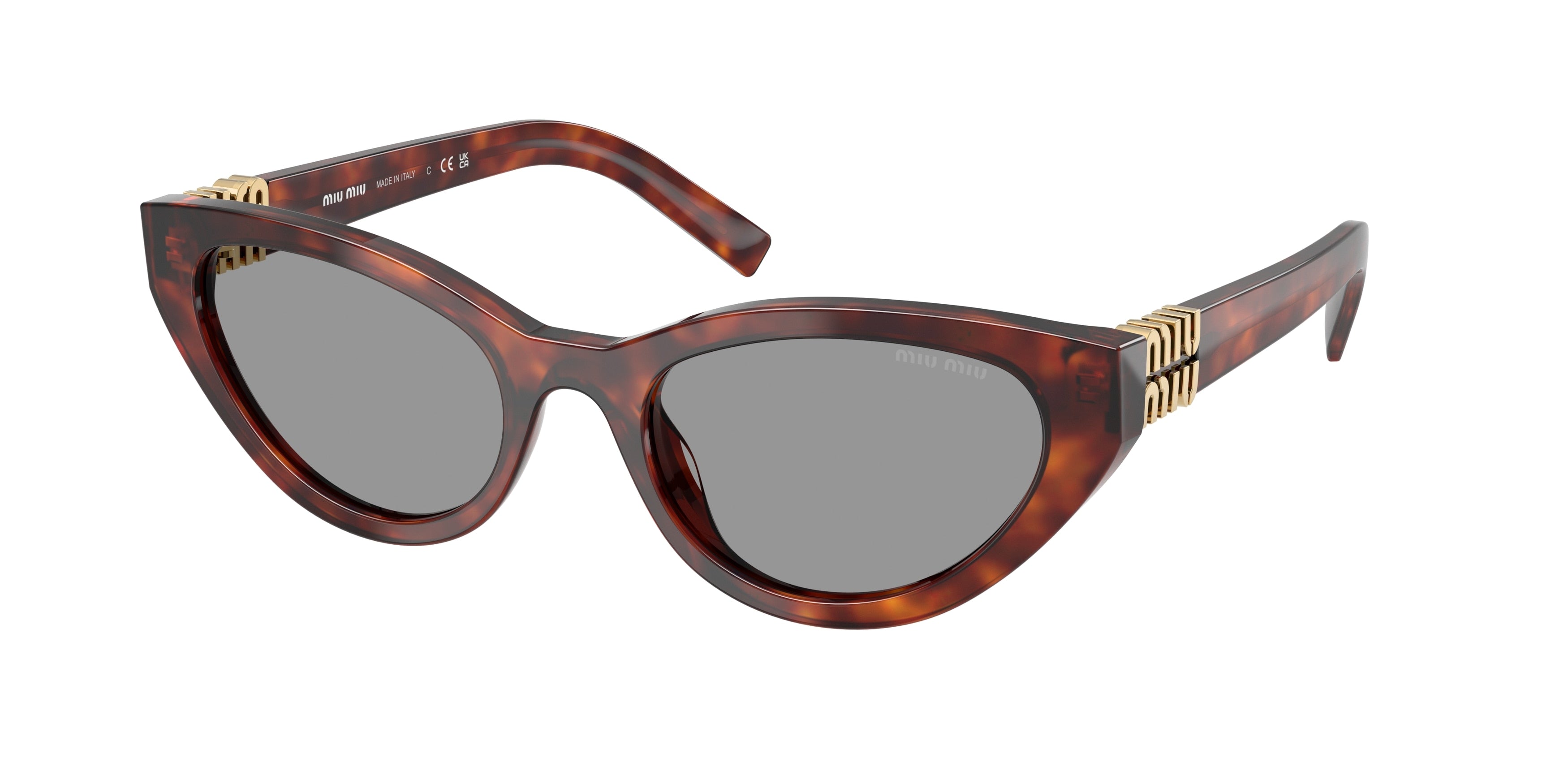 Miu Miu MUA04S Butterfly Sunglasses  21C40O-Havana Mahogany 54-140-20 - Color Map Tortoise