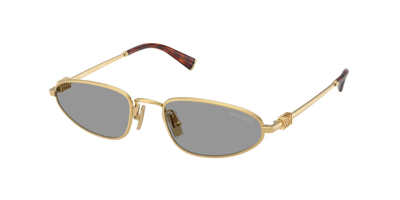 Miu Miu MUA52S Irregular Sunglasses  5AK40O-Gold 52-140-19 - Color Map Gold