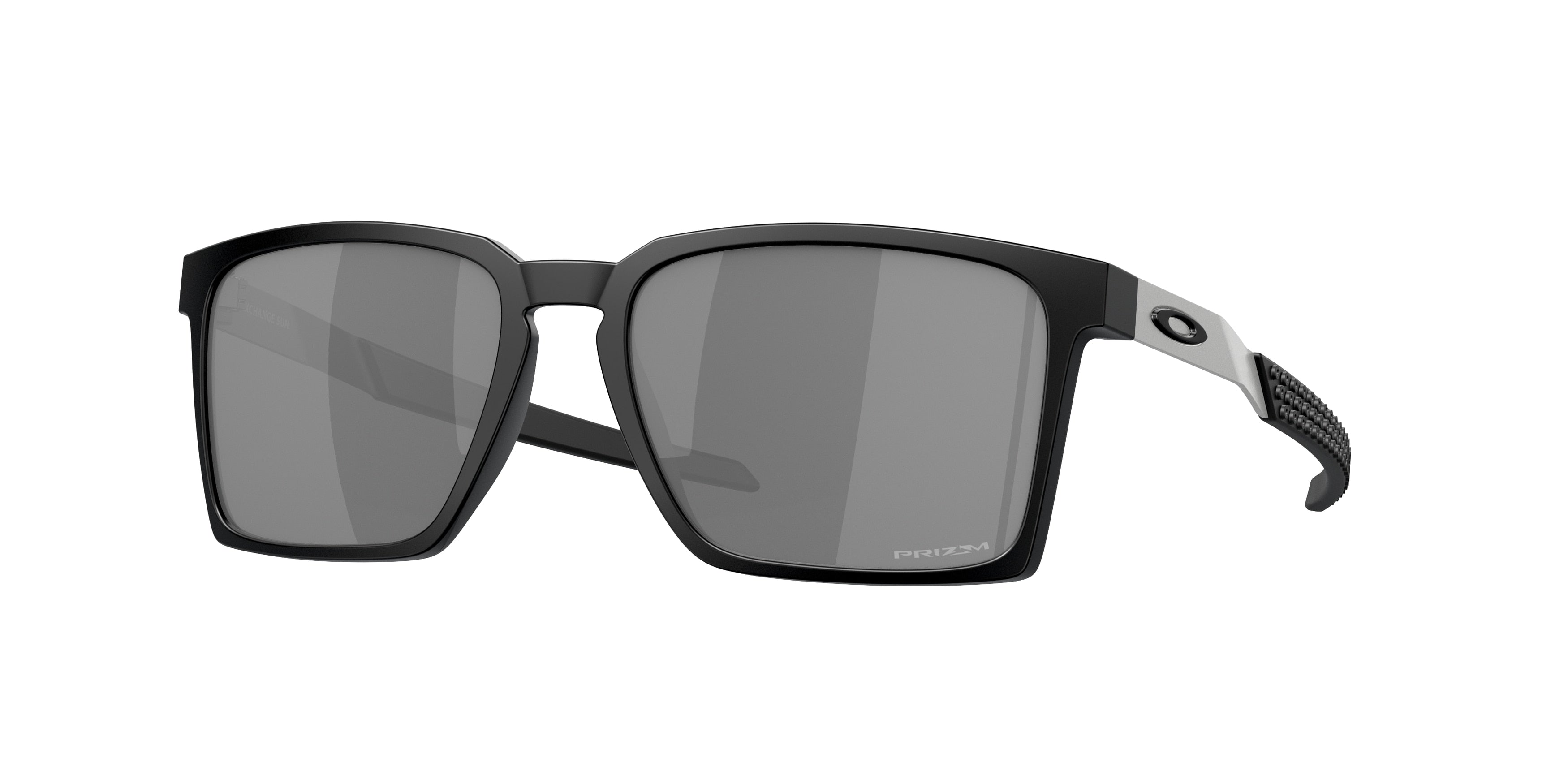 Oakley EXCHANGE SUN OO9483 Rectangle Sunglasses  948301-Satin Black 56-136-17 - Color Map Black