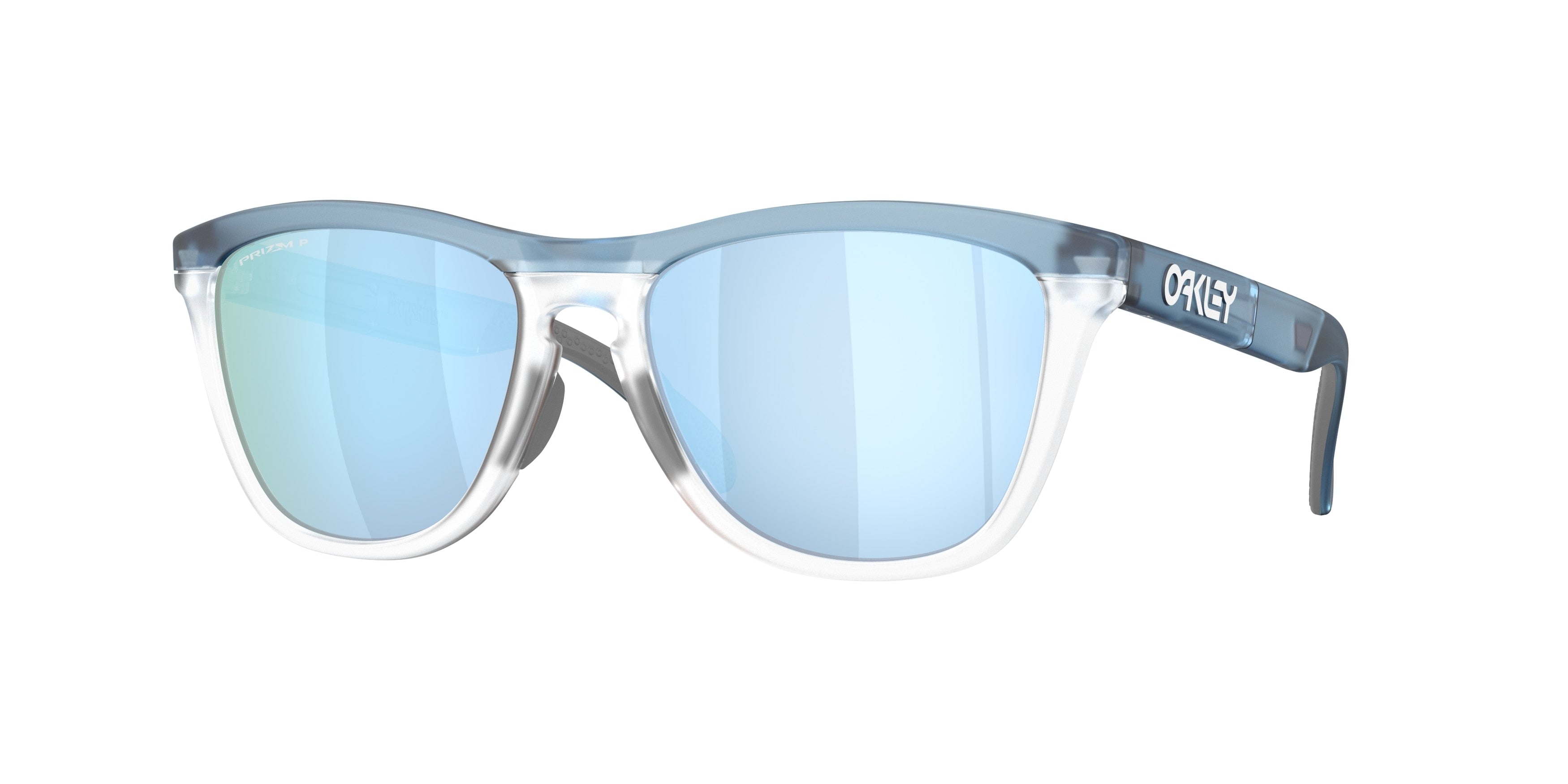 Oakley FROGSKINS RANGE XL A OO9503A Round Sunglasses  950304-Matte Transparent Stonewash 58-143-17 - Color Map Blue