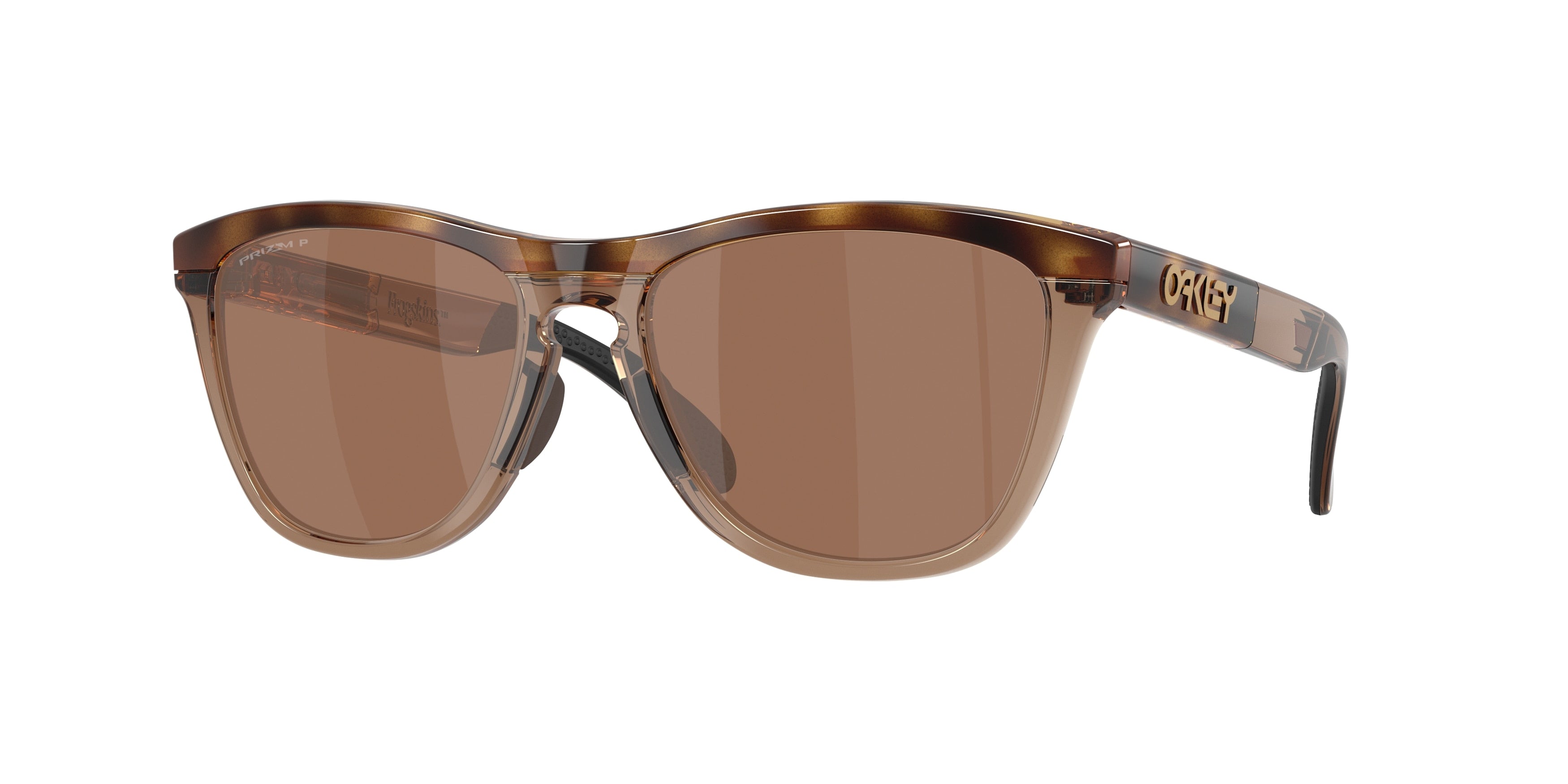 Oakley FROGSKINS RANGE XL OO9503 Round Sunglasses  950302-Brown Tortoise/Brown Smoke 58-143-17 - Color Map Brown