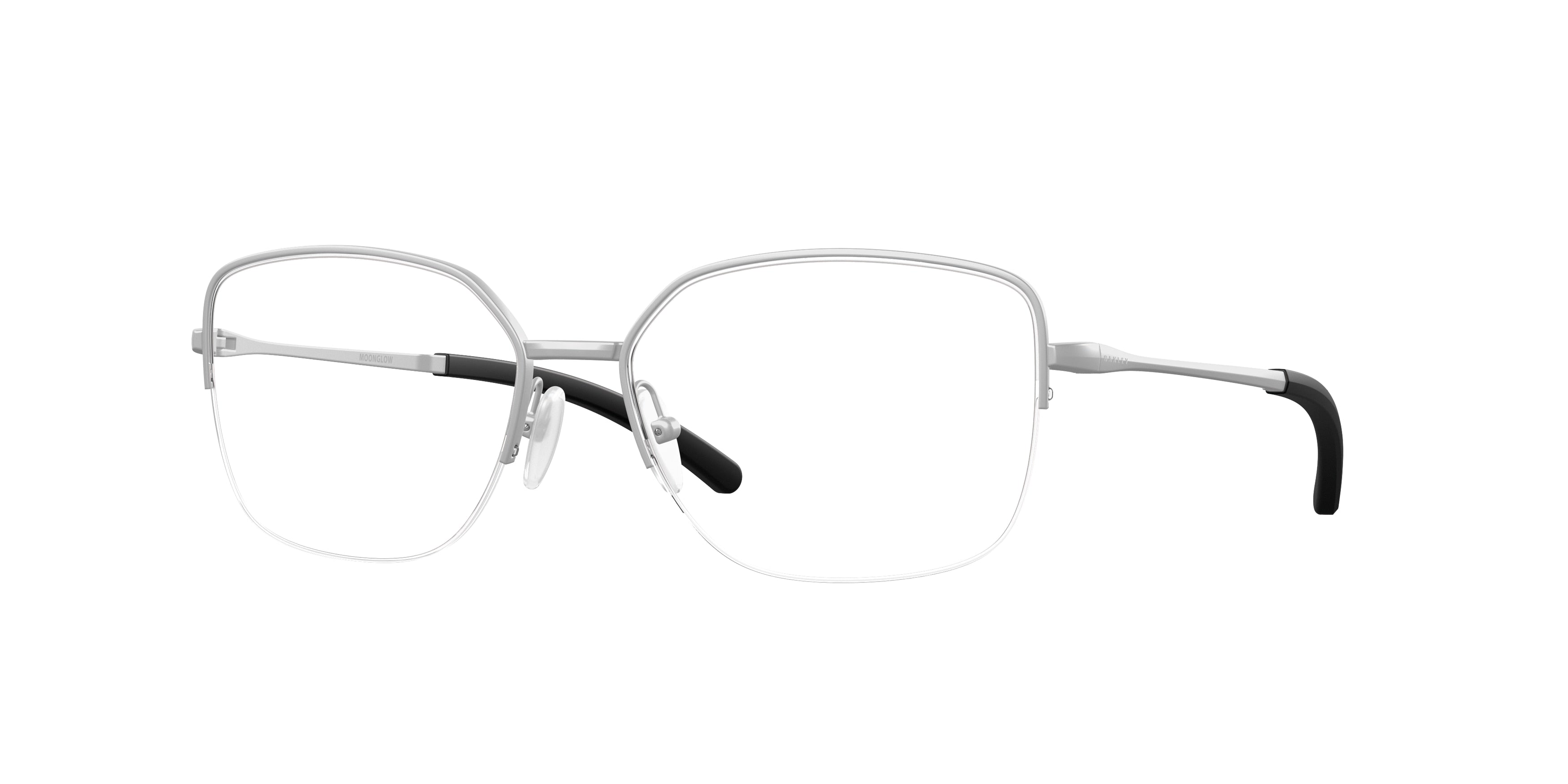 Oakley Optical MOONGLOW OX3006 Round Eyeglasses  300604-Satin Chrome 55-140-16 - Color Map Silver