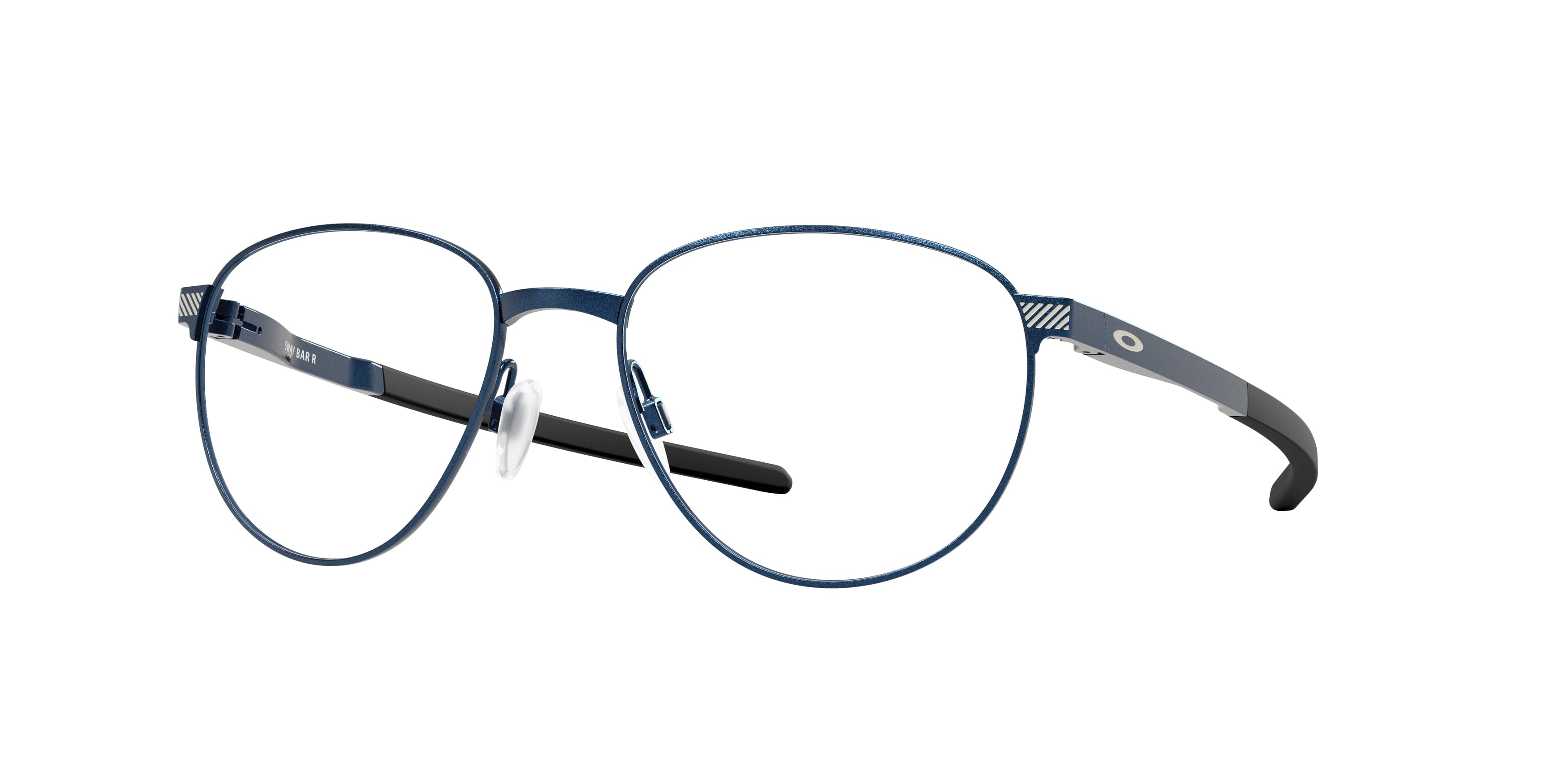 Oakley Optical SWAY BAR R OX5081 Round Eyeglasses  508103-Matte Midnight 54-141-18 - Color Map Blue