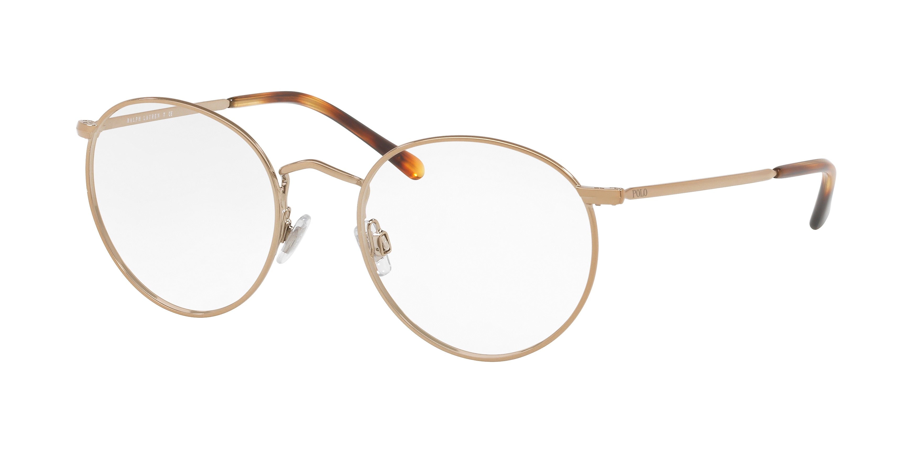 Polo PH1179 Phantos Eyeglasses  9334-Shiny Dark Rose Gold 51-145-20 - Color Map Pink