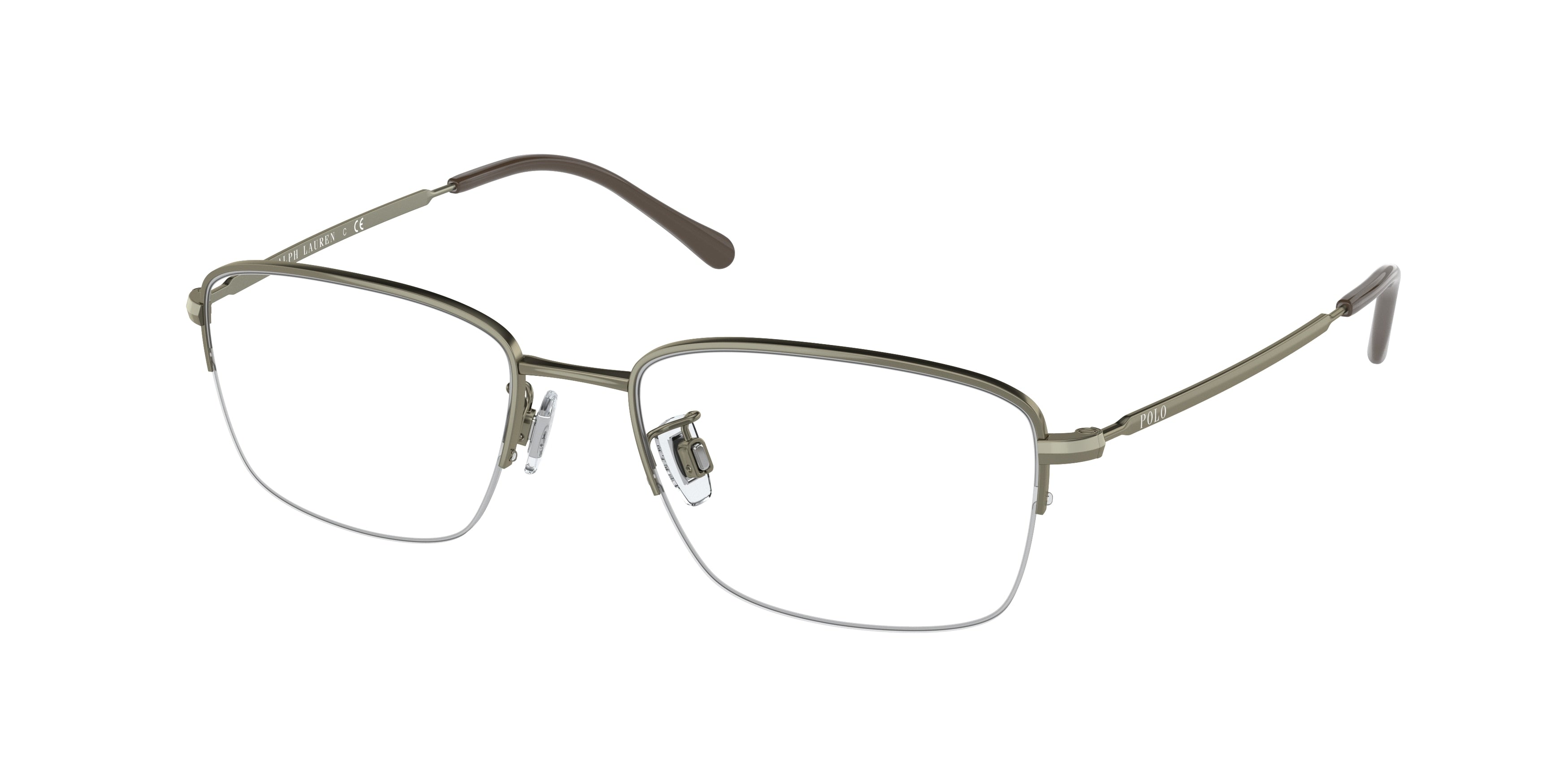 Polo PH1213D Pillow Eyeglasses  9429-Semishiny Army Olive 54-145-18 - Color Map Green