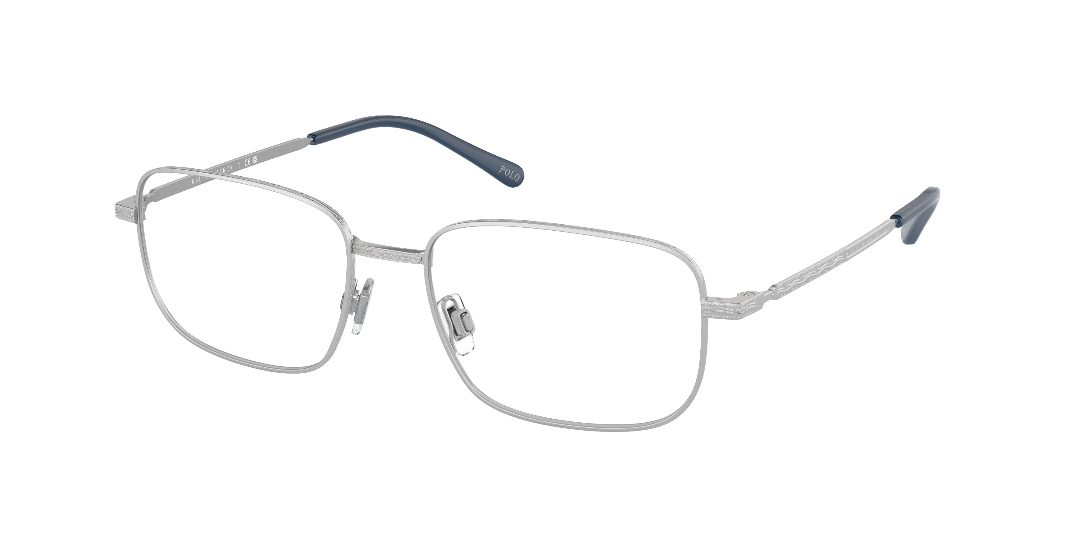 Polo PH1218 Pillow Eyeglasses  9316-Semishiny Silver 54-145-17 - Color Map Silver