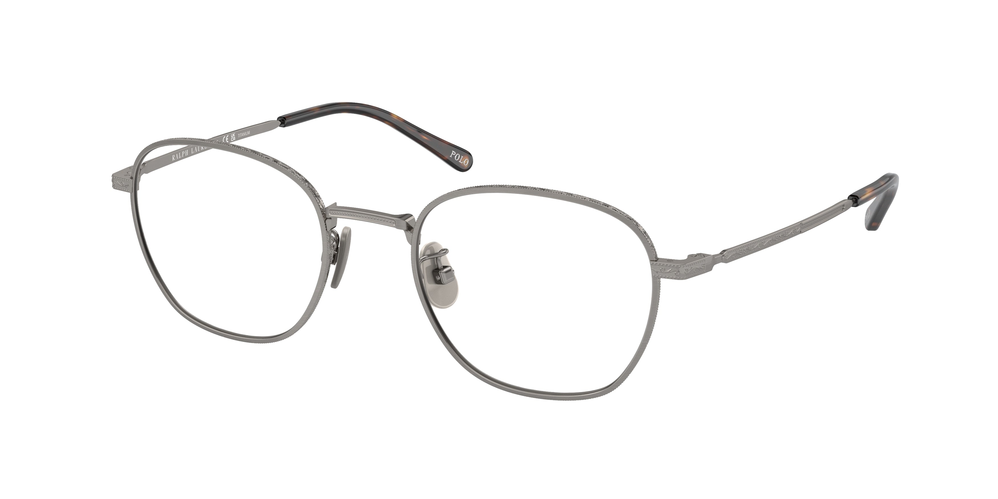 Polo PH1230TD Pillow Eyeglasses  9266-Shiny Brushed Gunmetal 51-145-21 - Color Map Grey