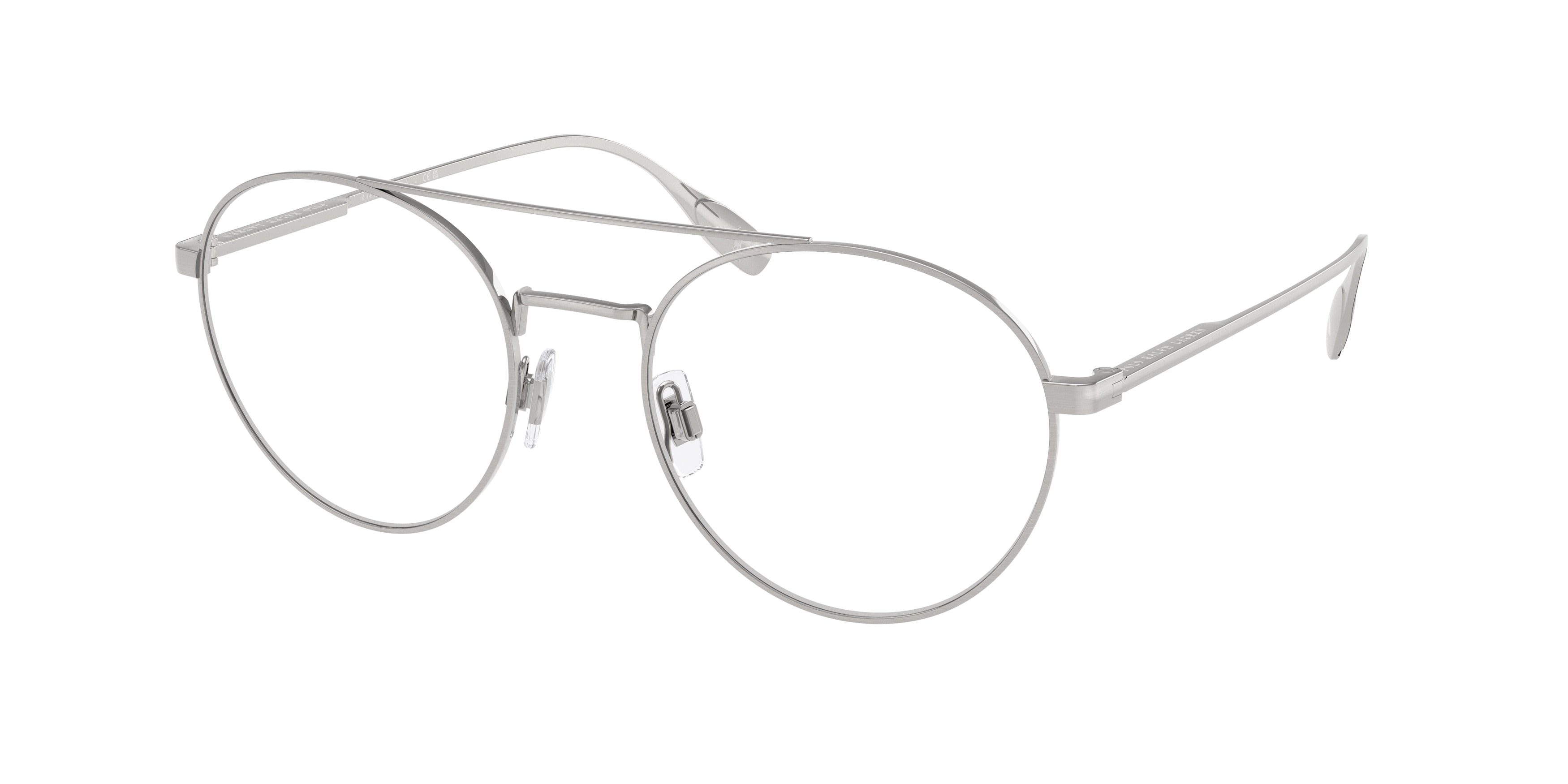 Polo PH1234 Round Eyeglasses  9423-Brushed Silver 54-145-20 - Color Map Silver