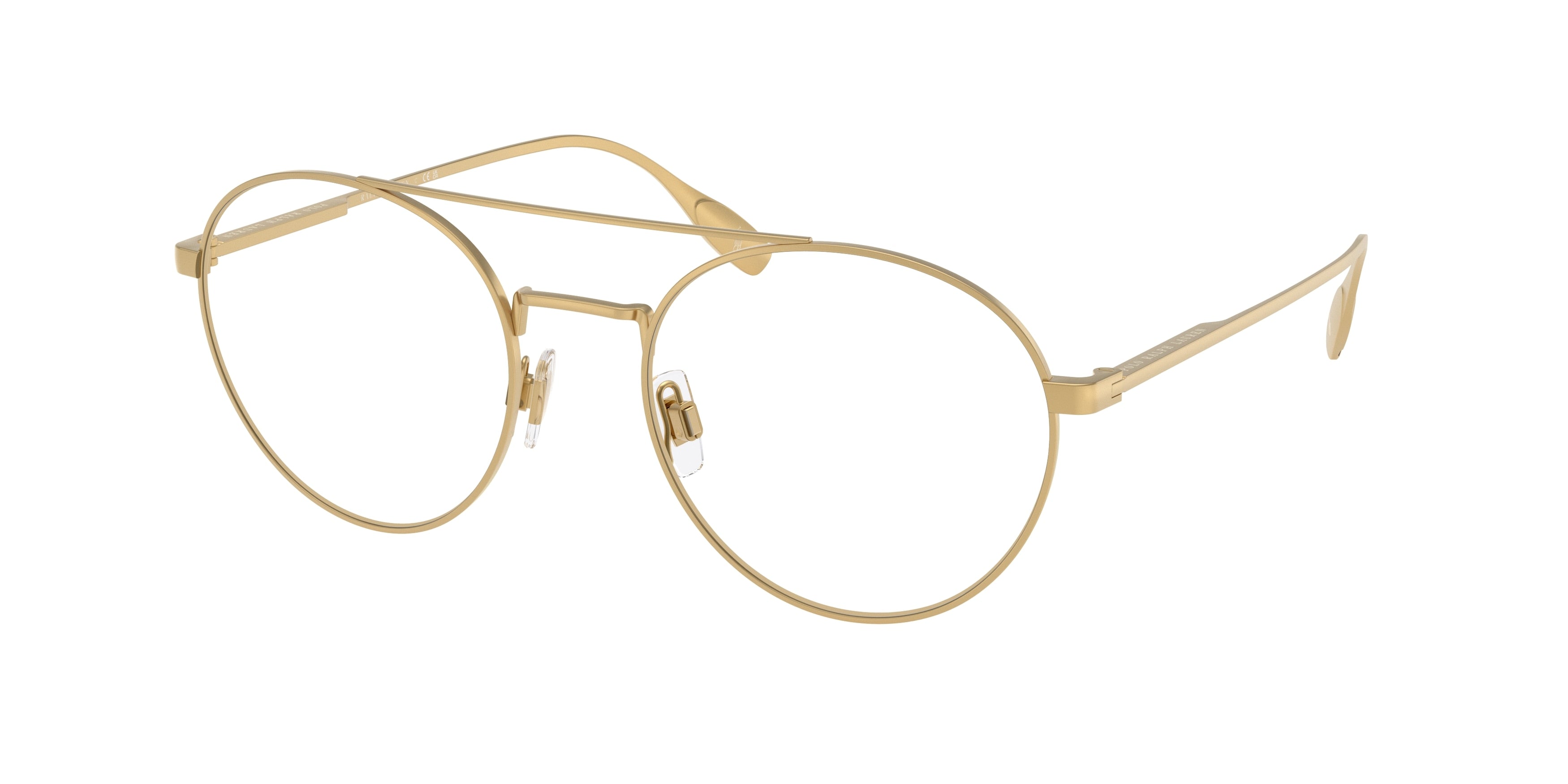 Polo PH1234 Round Eyeglasses  9477-Semishiny Gold 54-145-20 - Color Map Gold