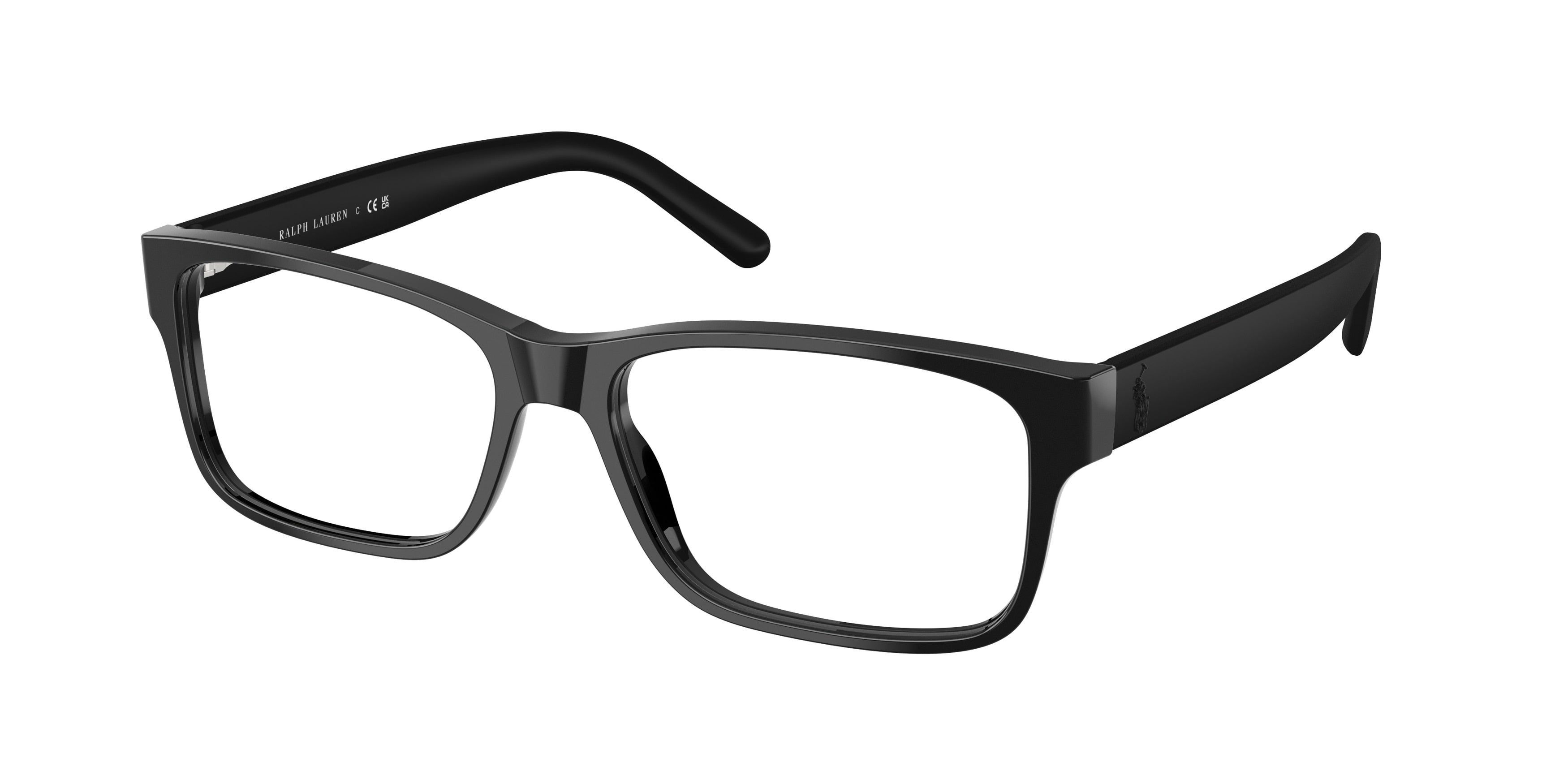 Polo PH2117 Rectangle Eyeglasses  5001-Black 54-145-16 - Color Map Black