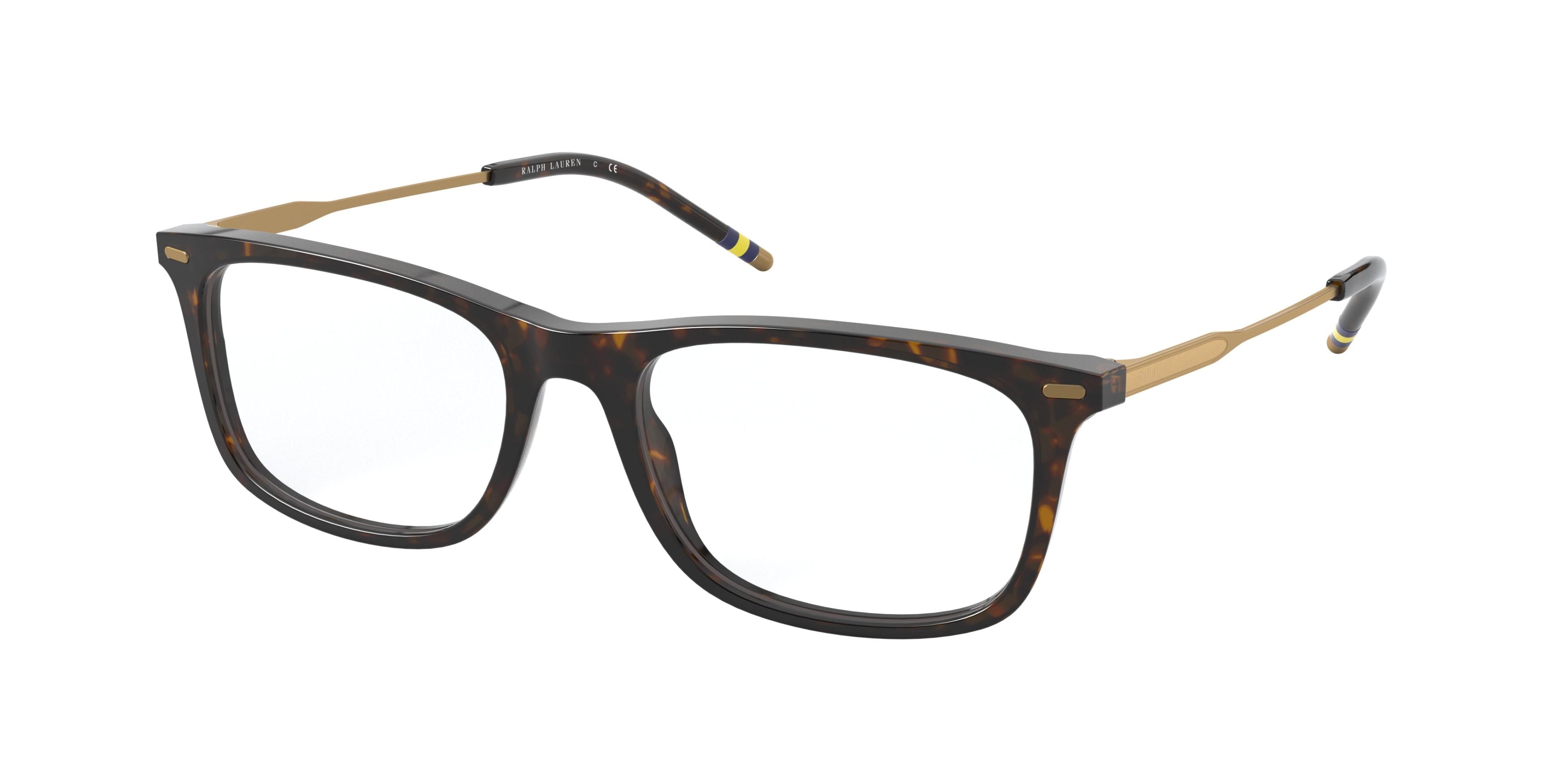 Polo PH2220 Pillow Eyeglasses  5003-Shiny Dark Havana 54-145-18 - Color Map Brown