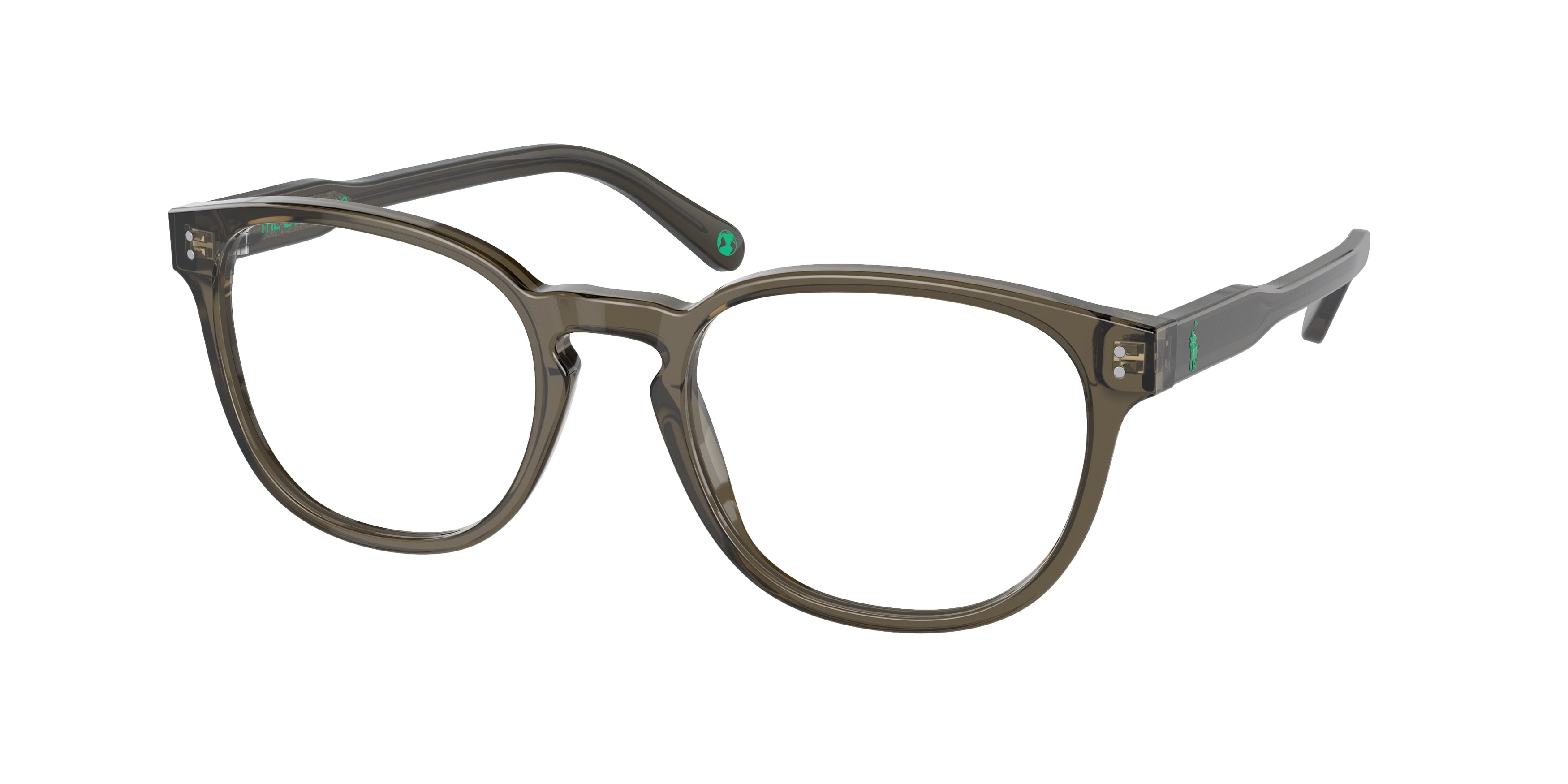 Polo PH2232 Phantos Eyeglasses  5957-Shiny Transparent Light Brown 53-145-20 - Color Map Brown