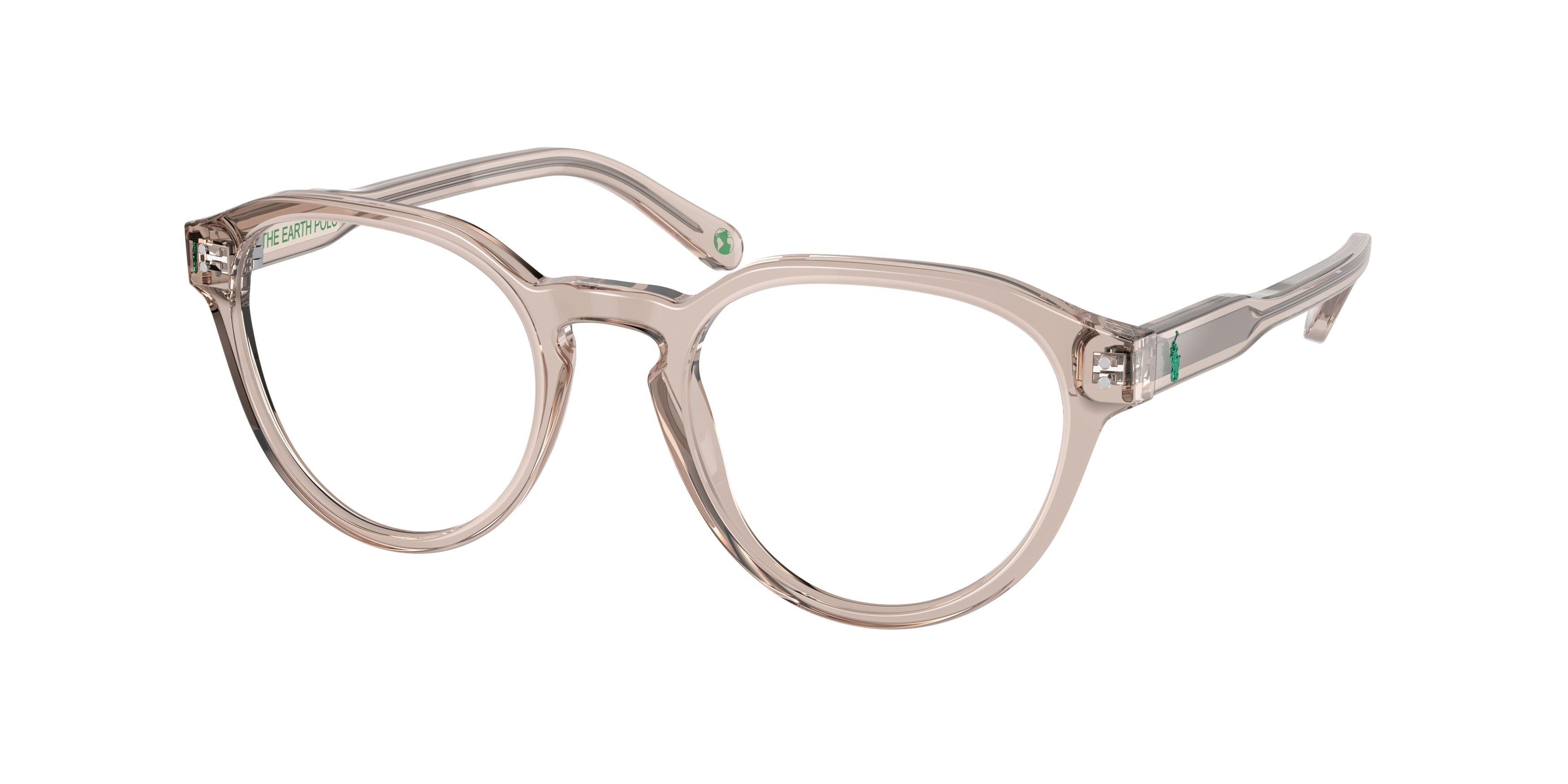 Polo PH2233 Phantos Eyeglasses  5952-Shiny Transparent Light Brown 50-145-20 - Color Map Brown