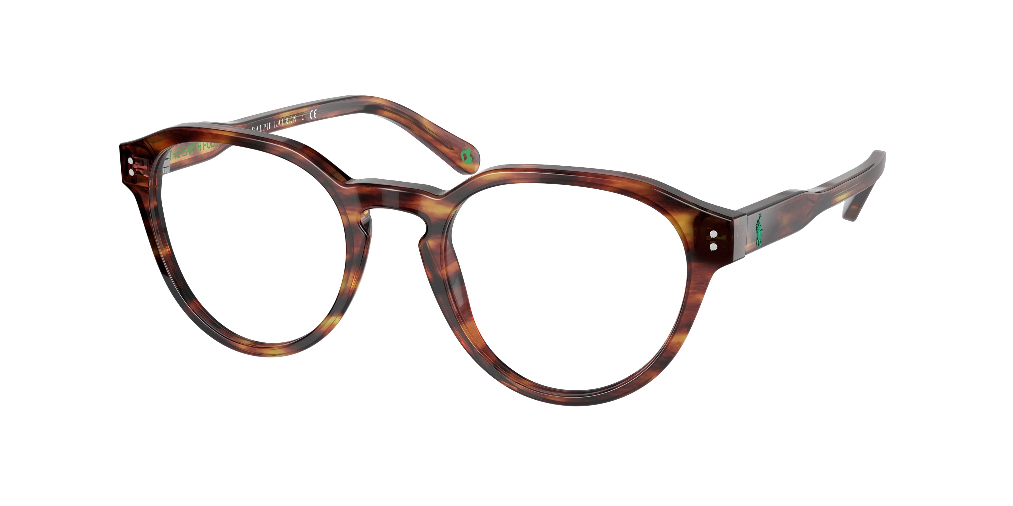 Polo PH2233 Phantos Eyeglasses  5960-Shiny Striped Havana 50-145-20 - Color Map Tortoise