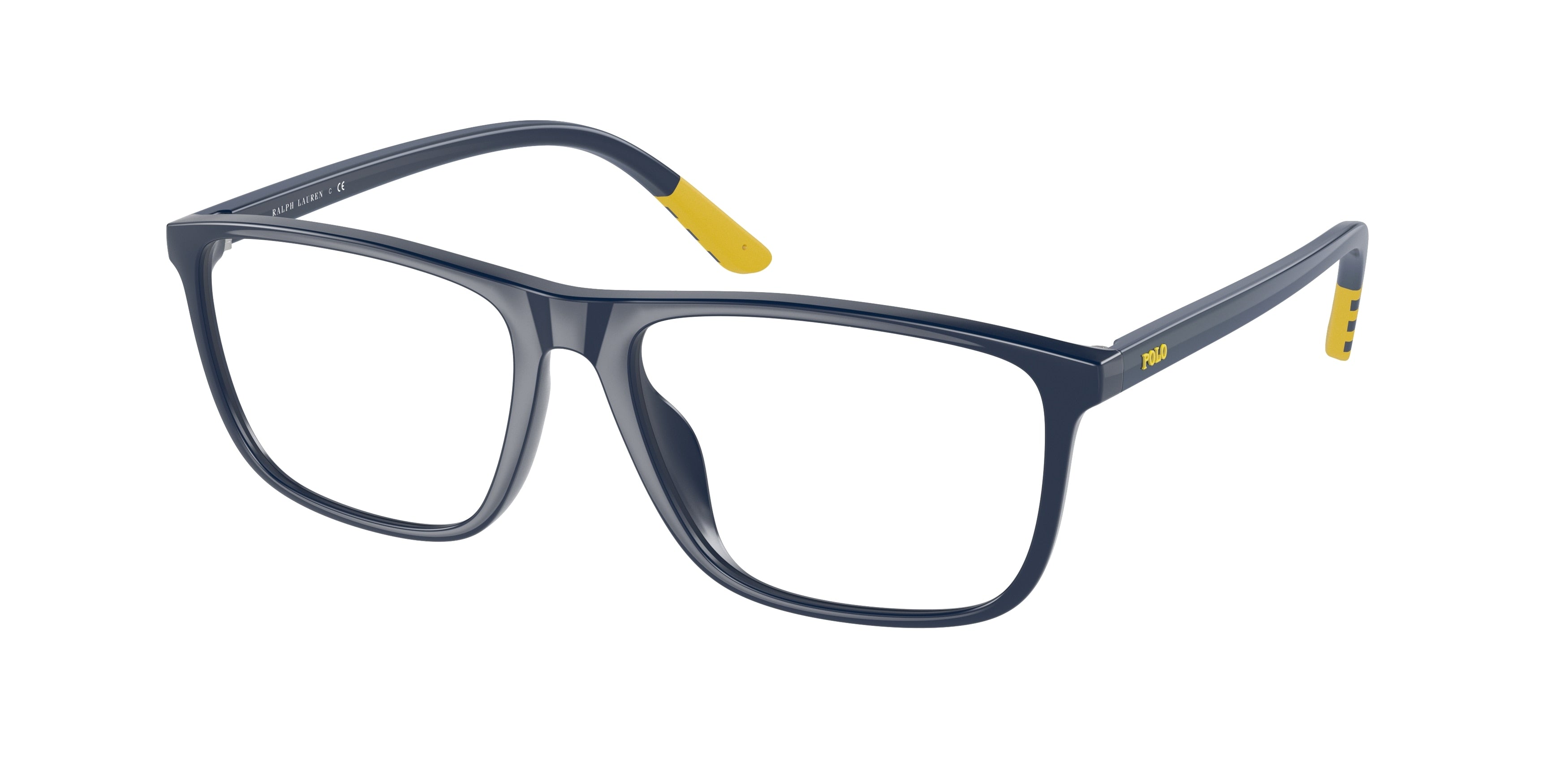 Polo PH2245U Rectangle Eyeglasses  5902-Shiny Navy Blue 56-145-16 - Color Map Blue