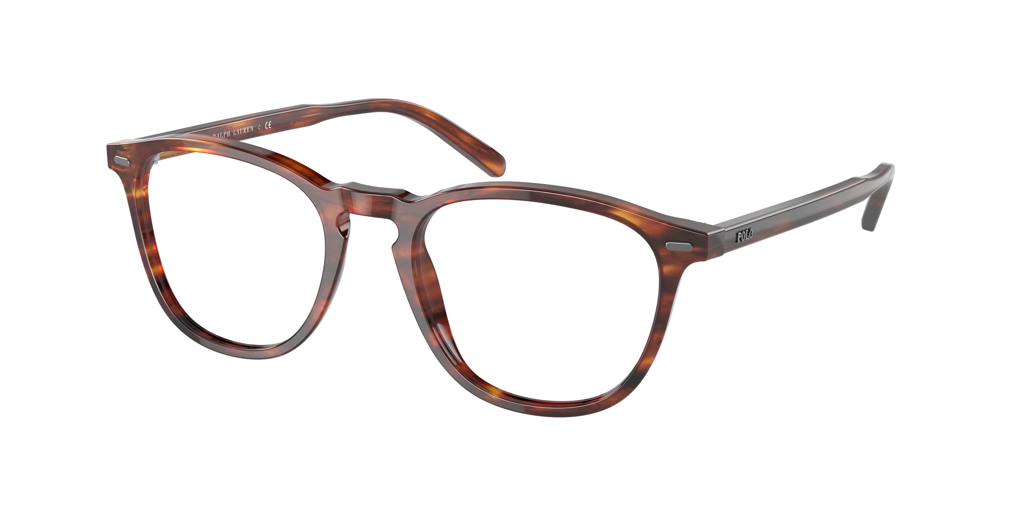 Polo PH2247 Pillow Eyeglasses  5007-Shiny Striped Havana 51-145-19 - Color Map Tortoise