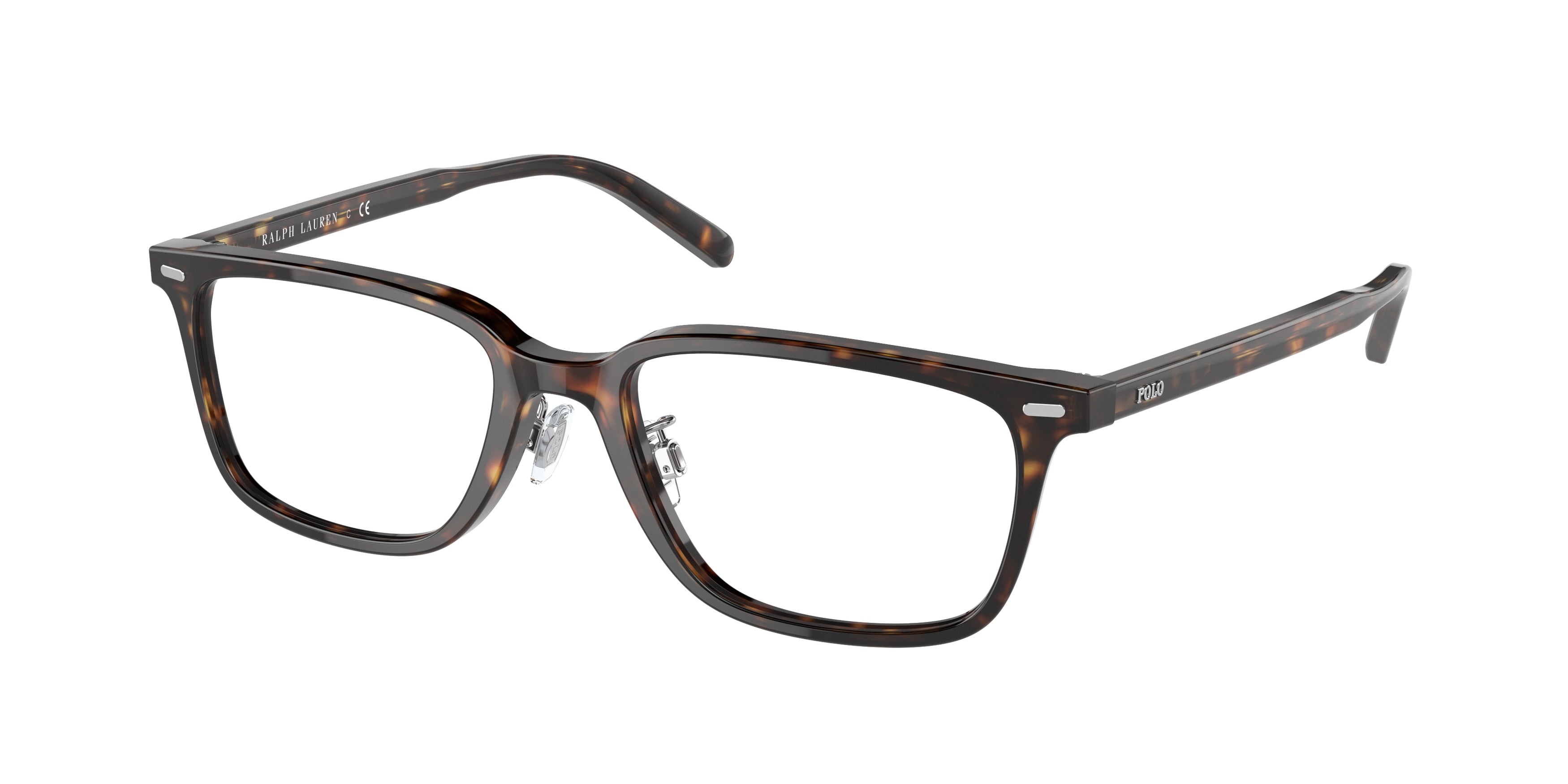 Polo PH2248D Rectangle Eyeglasses  5003-Shiny Havana 53-145-18 - Color Map Tortoise