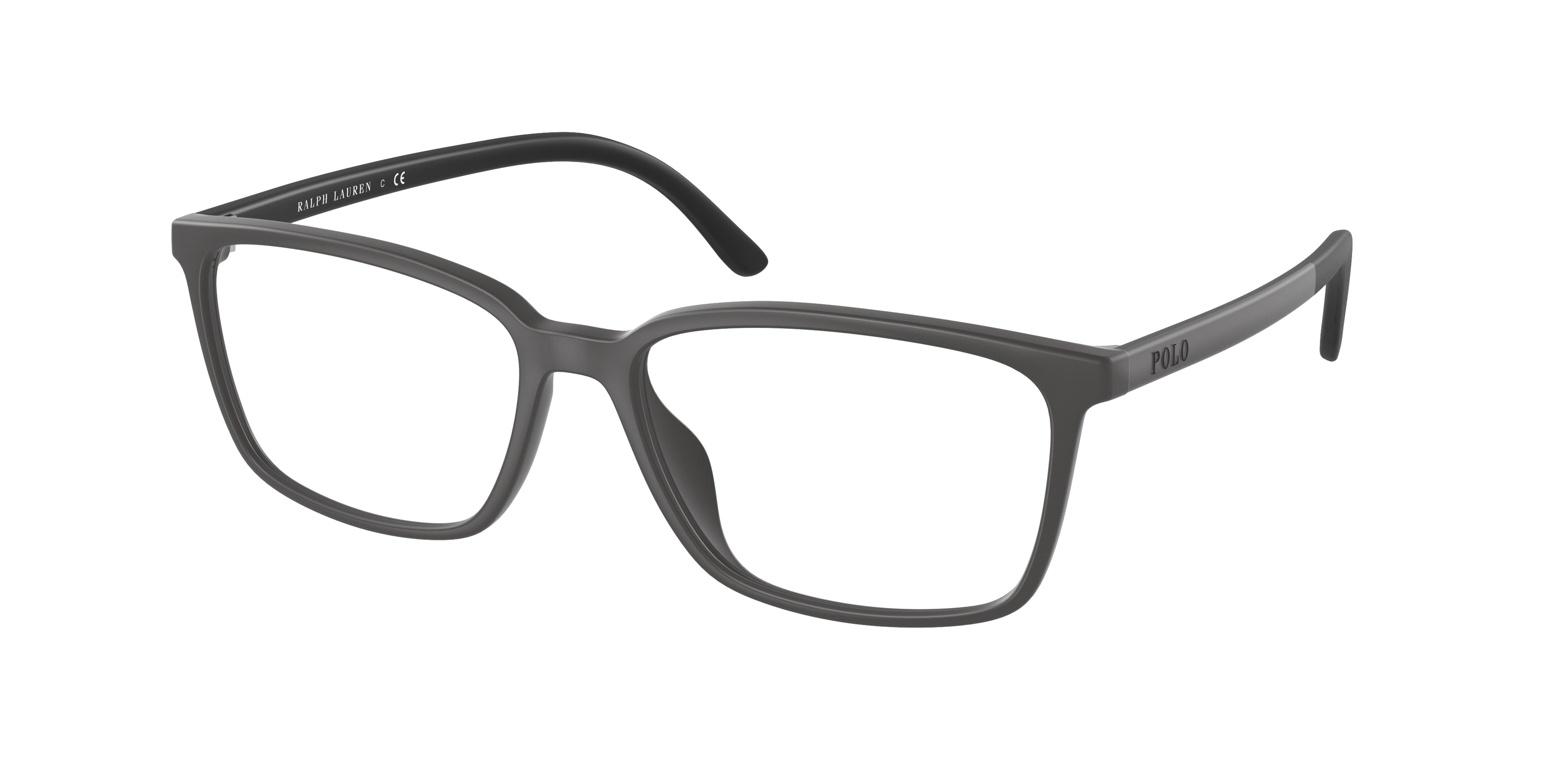 Polo PH2250U Rectangle Eyeglasses  5527-Matte Dark Gray 56-145-16 - Color Map Grey