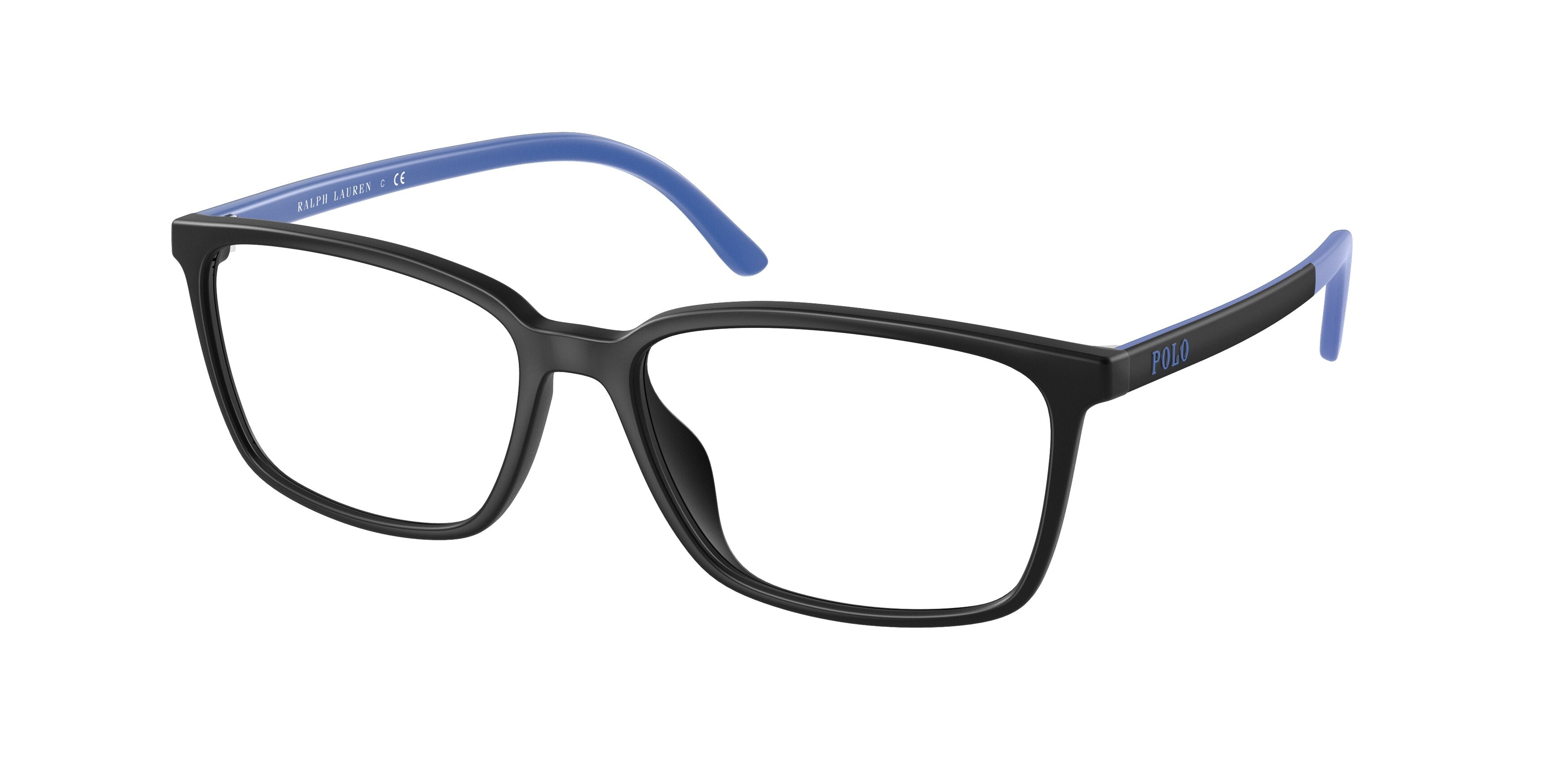 Polo PH2250U Rectangle Eyeglasses  5900-Matte Black 56-145-16 - Color Map Black