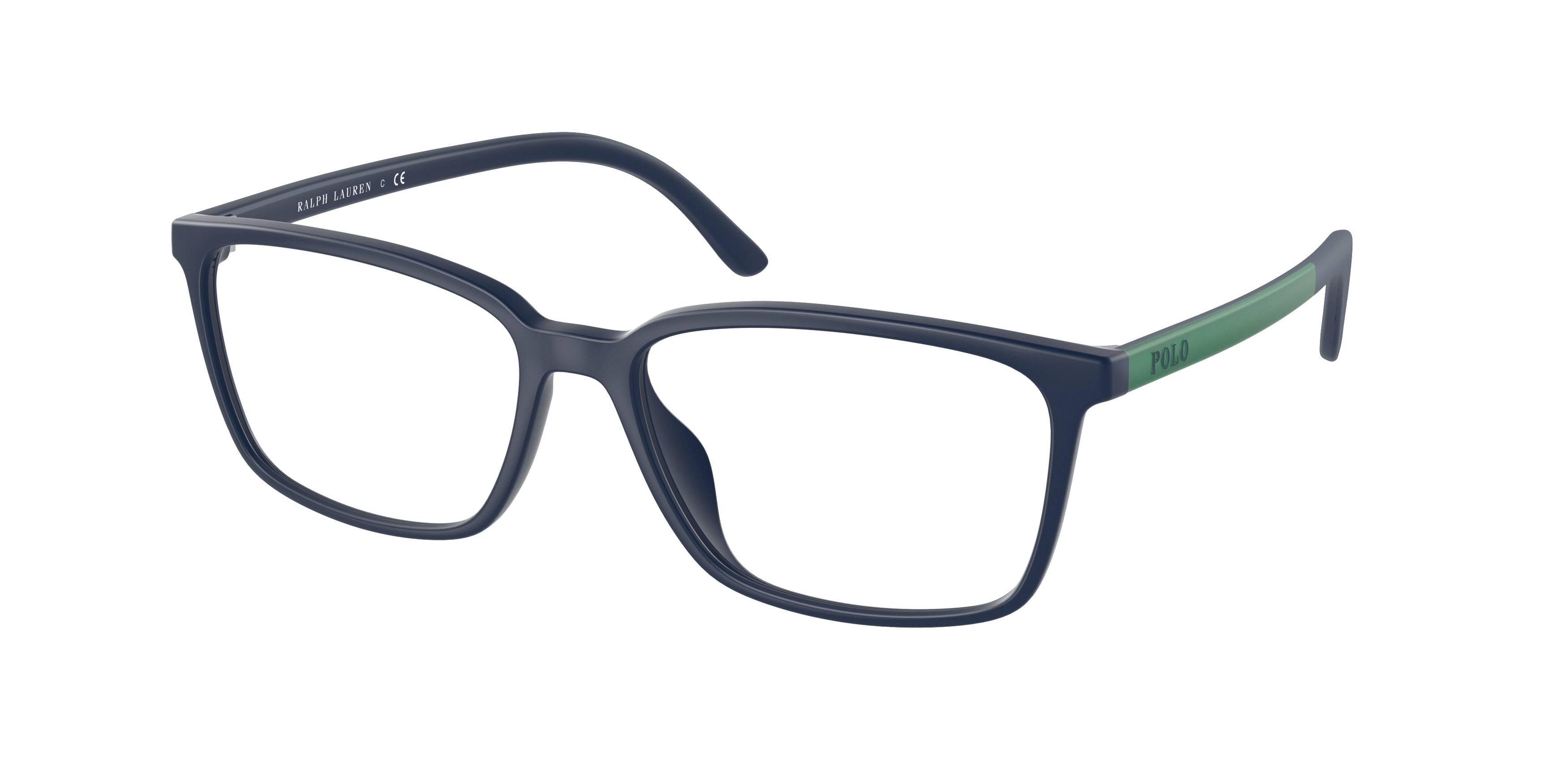 Polo PH2250U Rectangle Eyeglasses  6015-Matte Navy Blue 56-145-16 - Color Map Blue