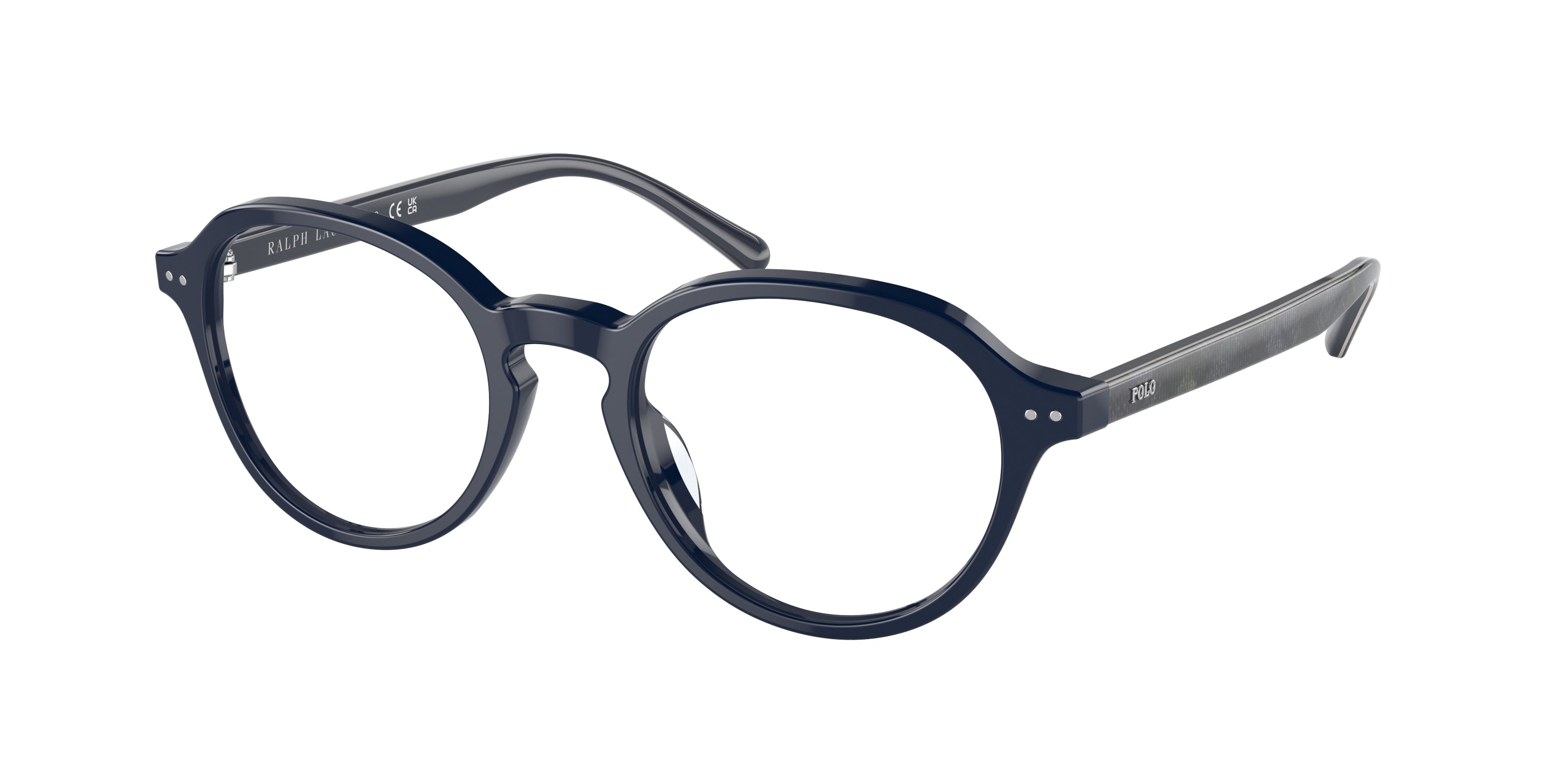 Polo PH2251U Oval Eyeglasses  5569-Shiny Navy Blue 50-145-20 - Color Map Blue