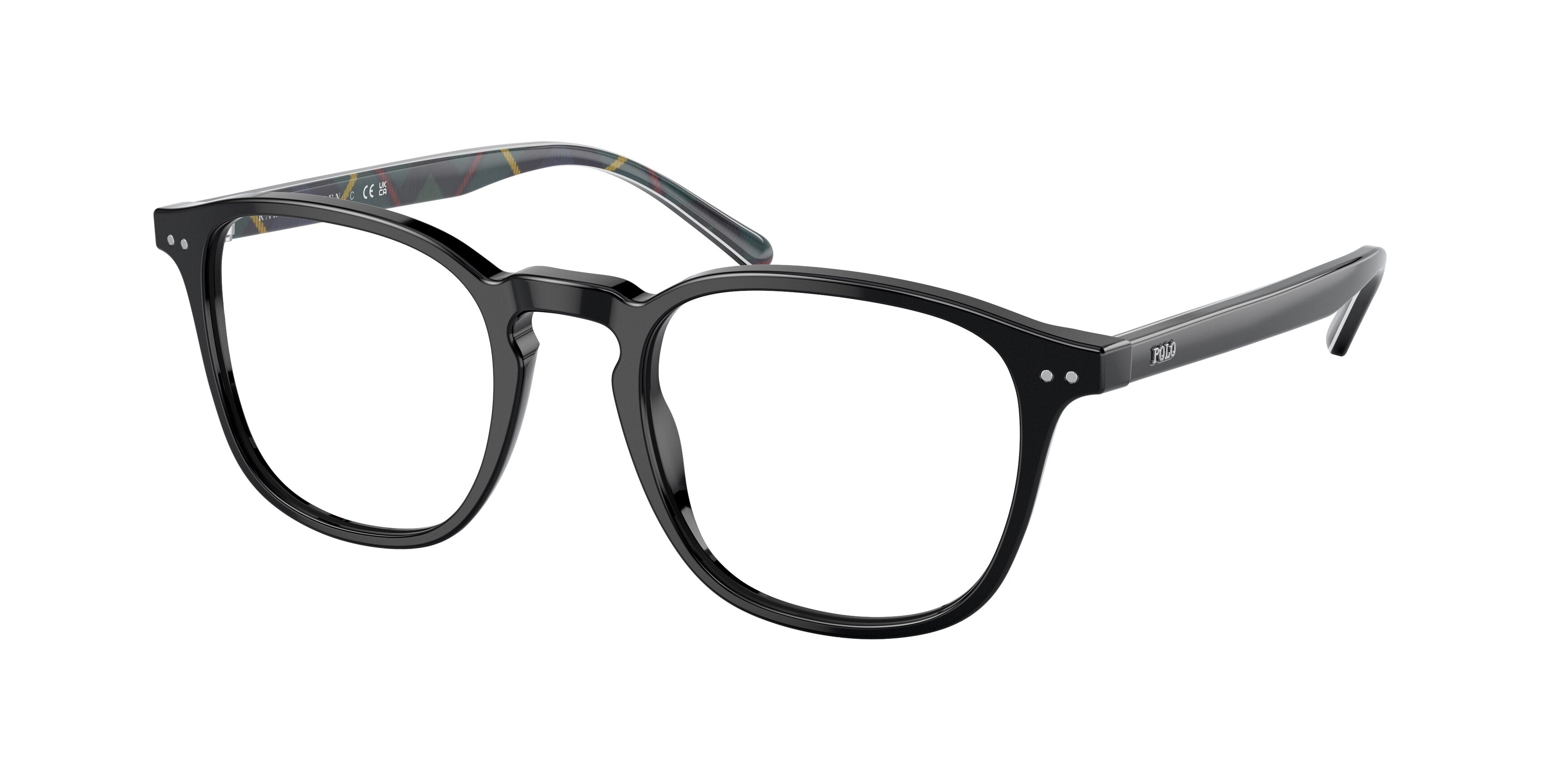Polo PH2254F Pillow Eyeglasses  5001-Shiny Black 51-145-21 - Color Map Black