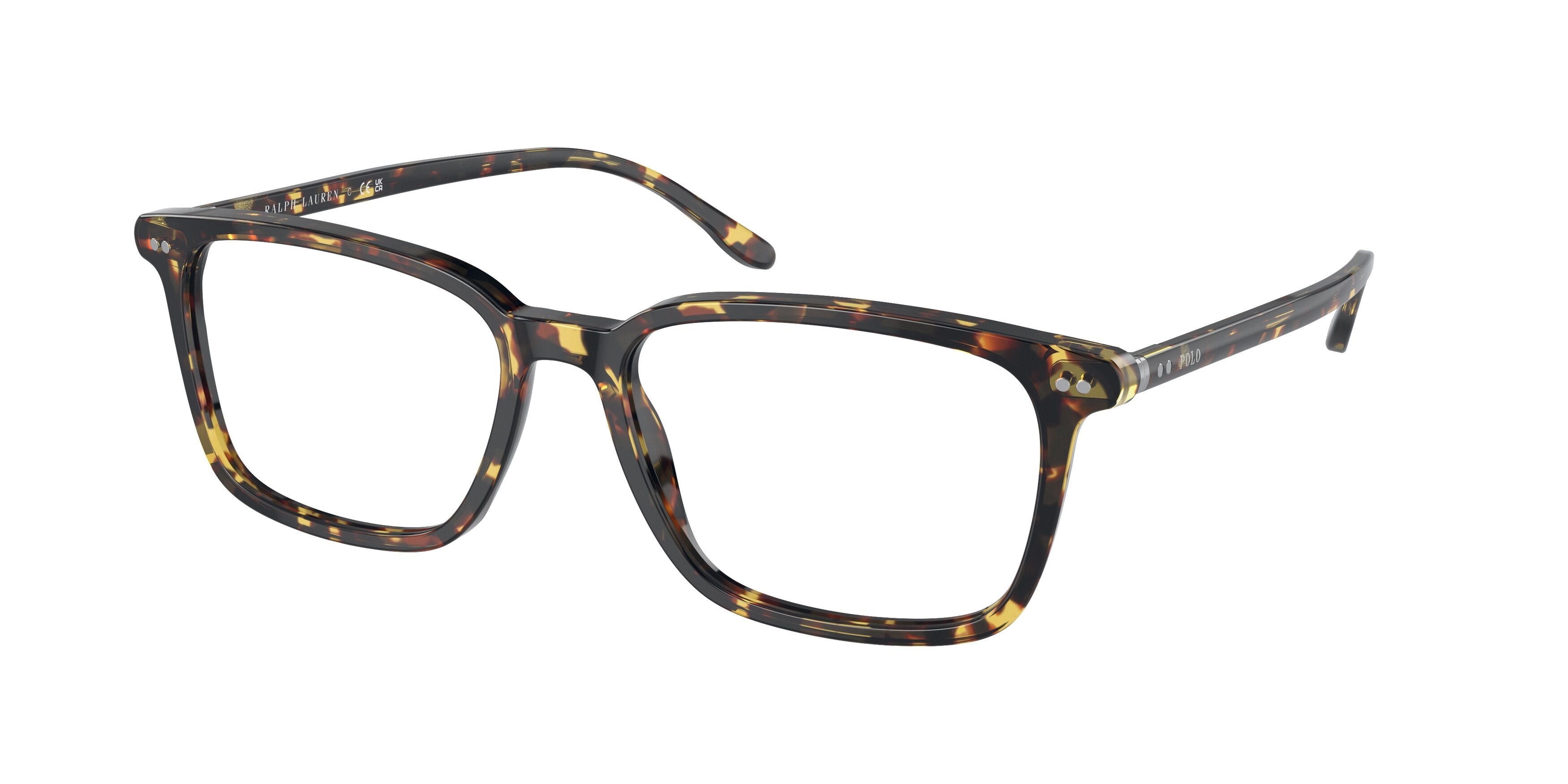 Polo PH2259F Square Eyeglasses  6083-Shiny Milky Yellow Havana 56-150-17 - Color Map Tortoise