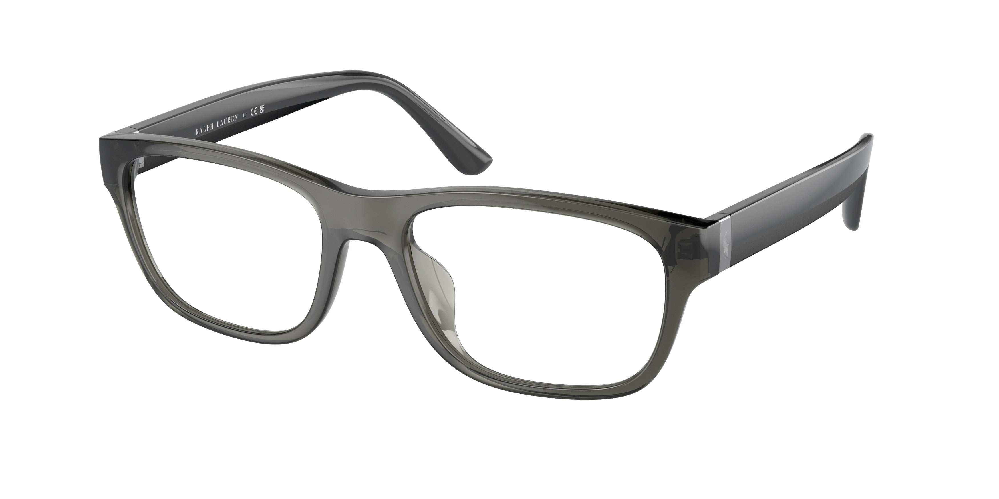 Polo PH2263U Pillow Eyeglasses  5902-Shiny Transparent Grey 55-145-18 - Color Map Grey