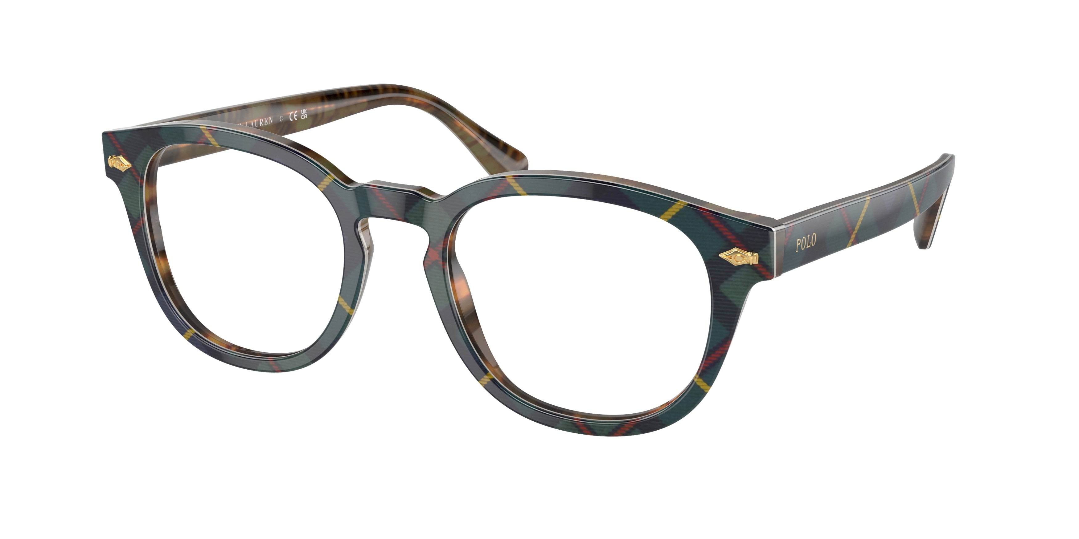 Polo PH2272 Phantos Eyeglasses  5625-Gordon Tartan On Tortoise 52-145-21 - Color Map Multicolor