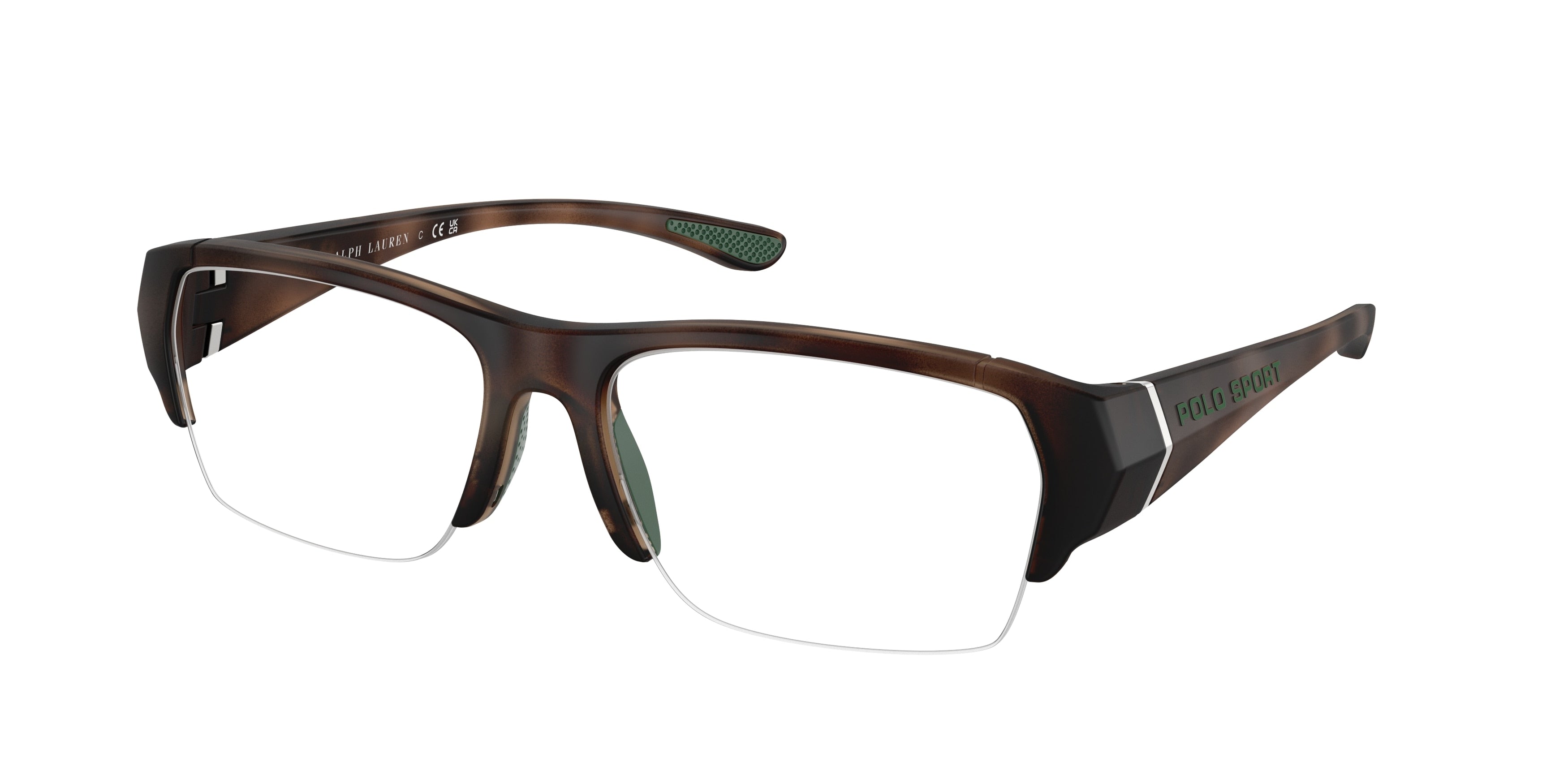 Polo PH2279U Rectangle Eyeglasses  6070-Matte Dark Havana 57-145-17 - Color Map Tortoise