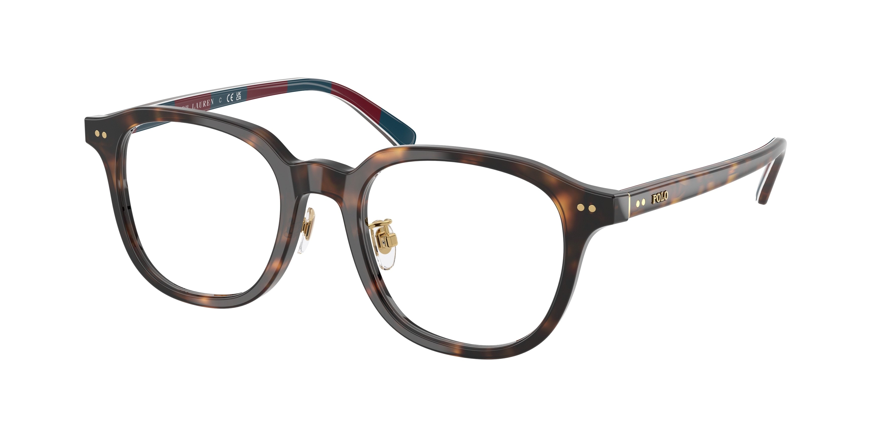 Polo PH2283F Round Eyeglasses  6213-Shiny Dark Havana 50-145-20 - Color Map Tortoise