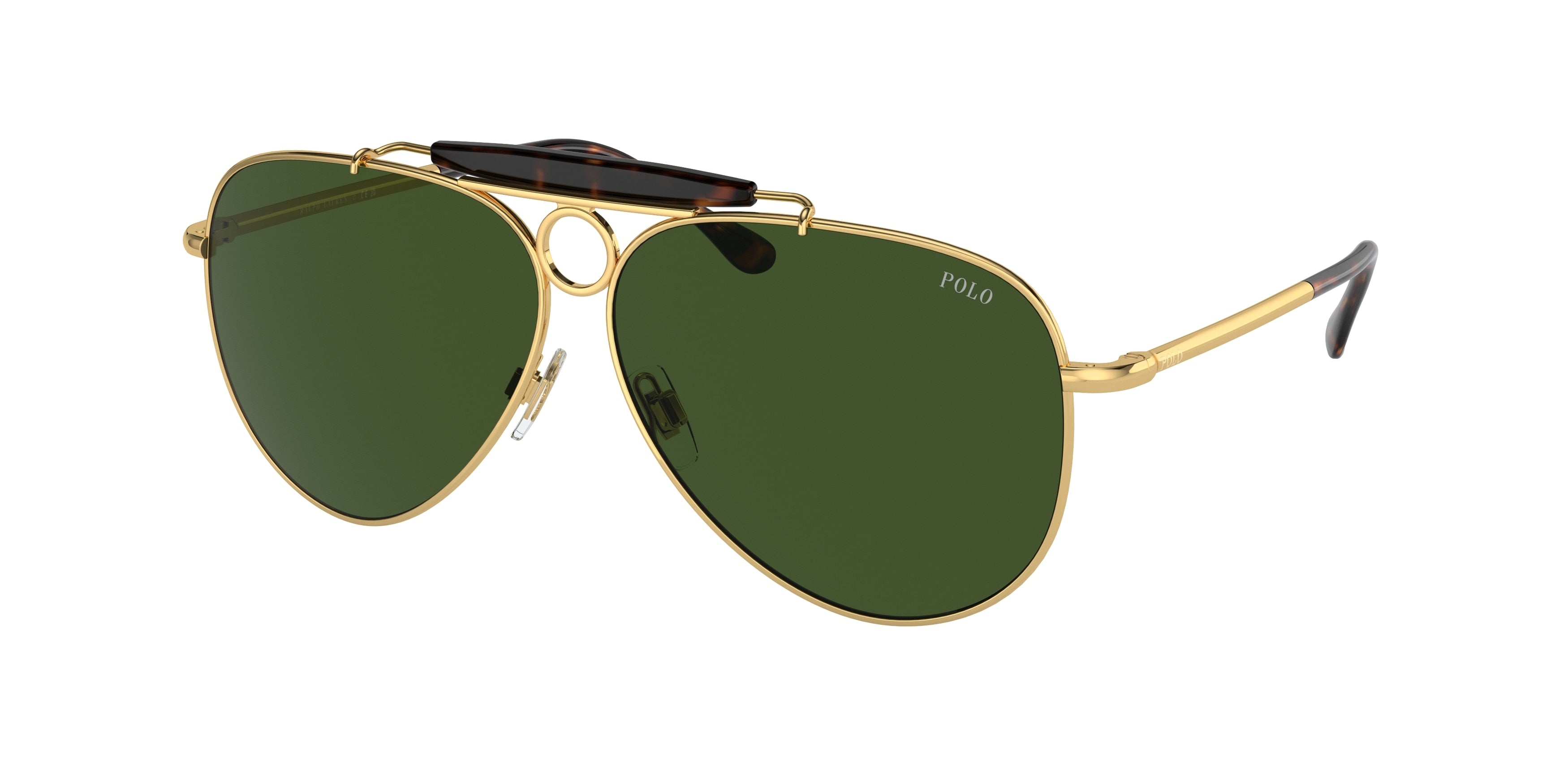 Polo PH3149 Pilot Sunglasses  941171-Shiny Gold 60-140-10 - Color Map Gold