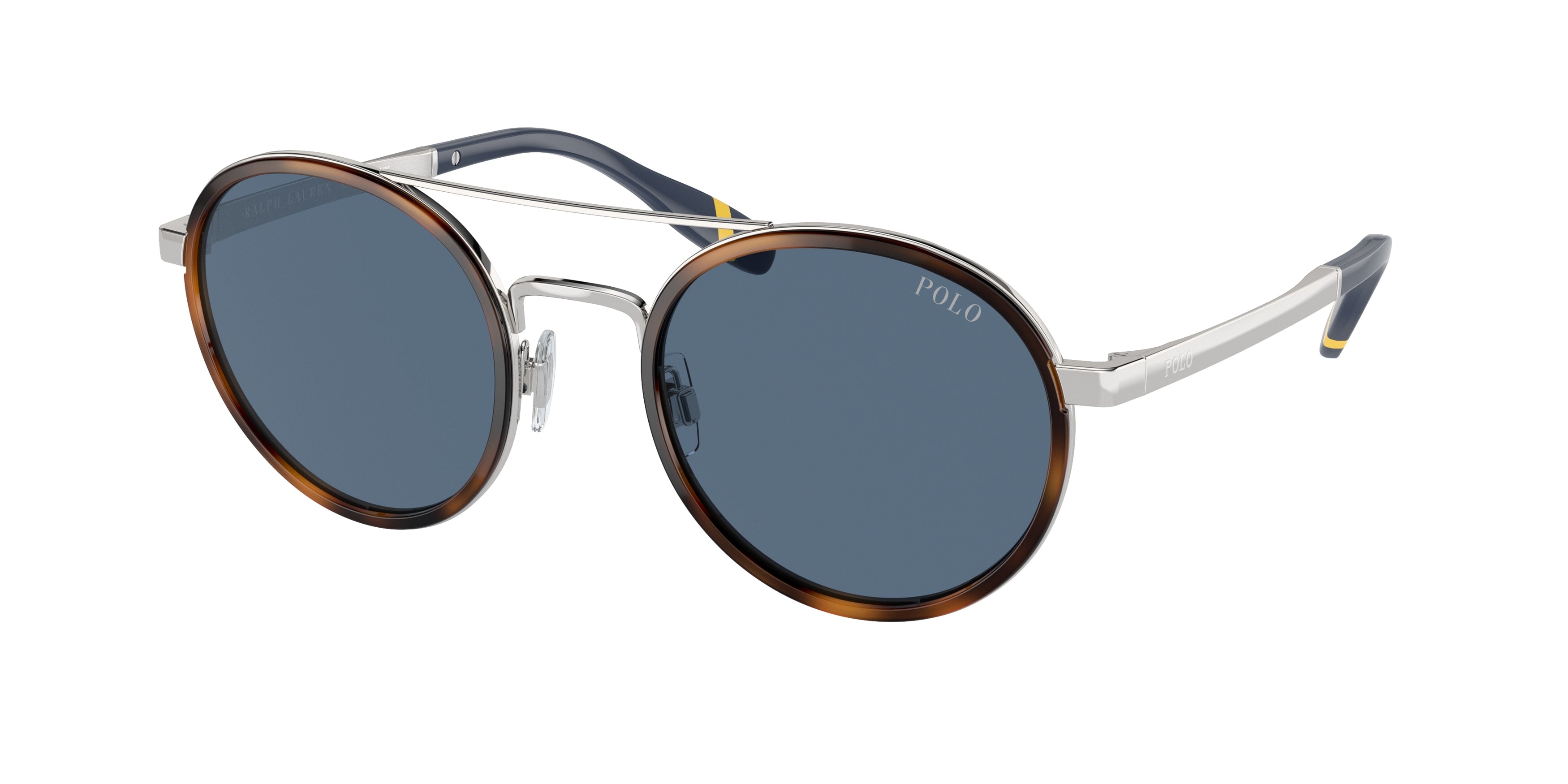 Polo PH3150 Round Sunglasses  922280-Havana/Silver 53-145-23 - Color Map Brown