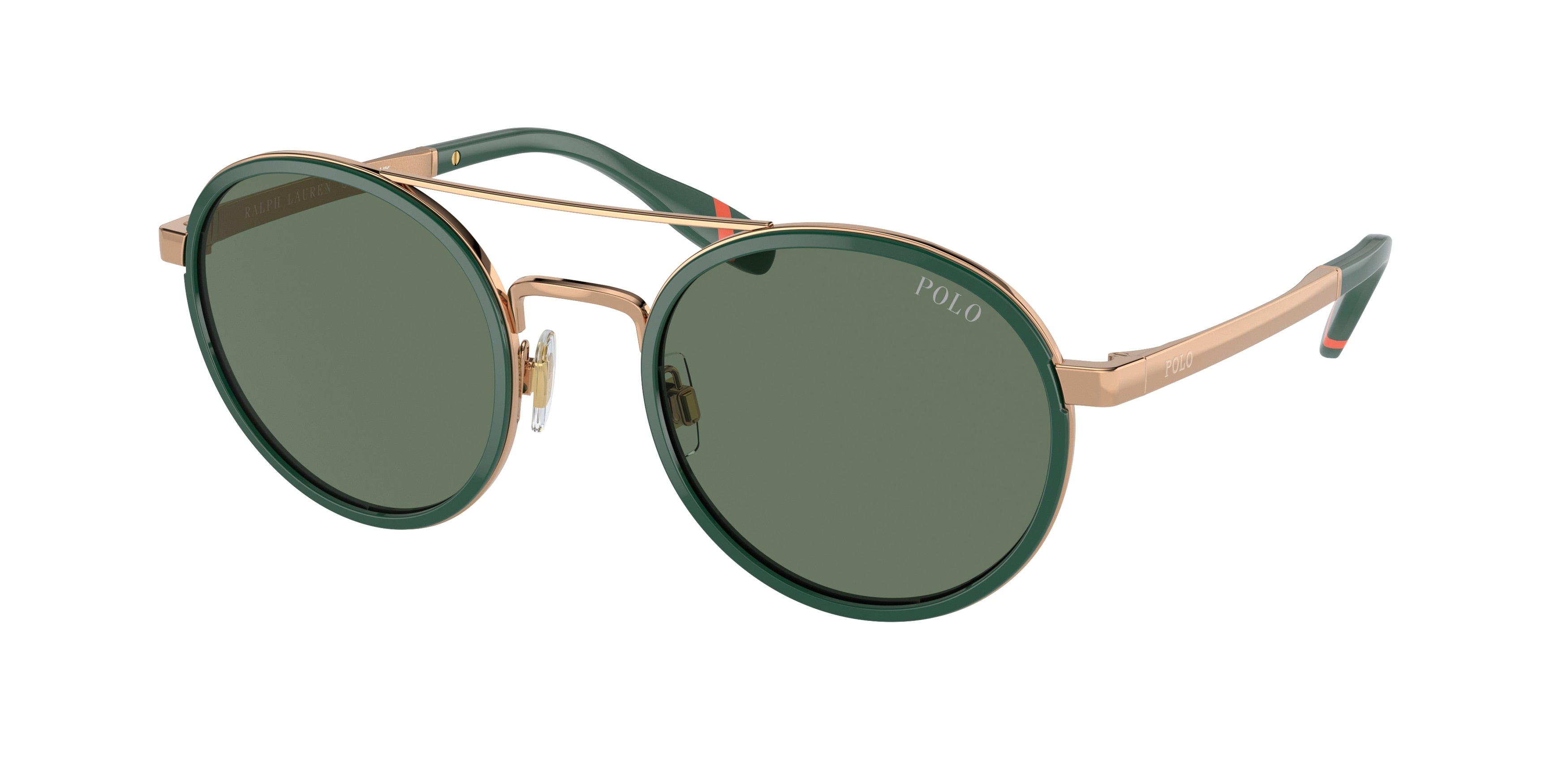 Polo PH3150 Round Sunglasses  944971-Green/Antique Gold 53-145-23 - Color Map Green